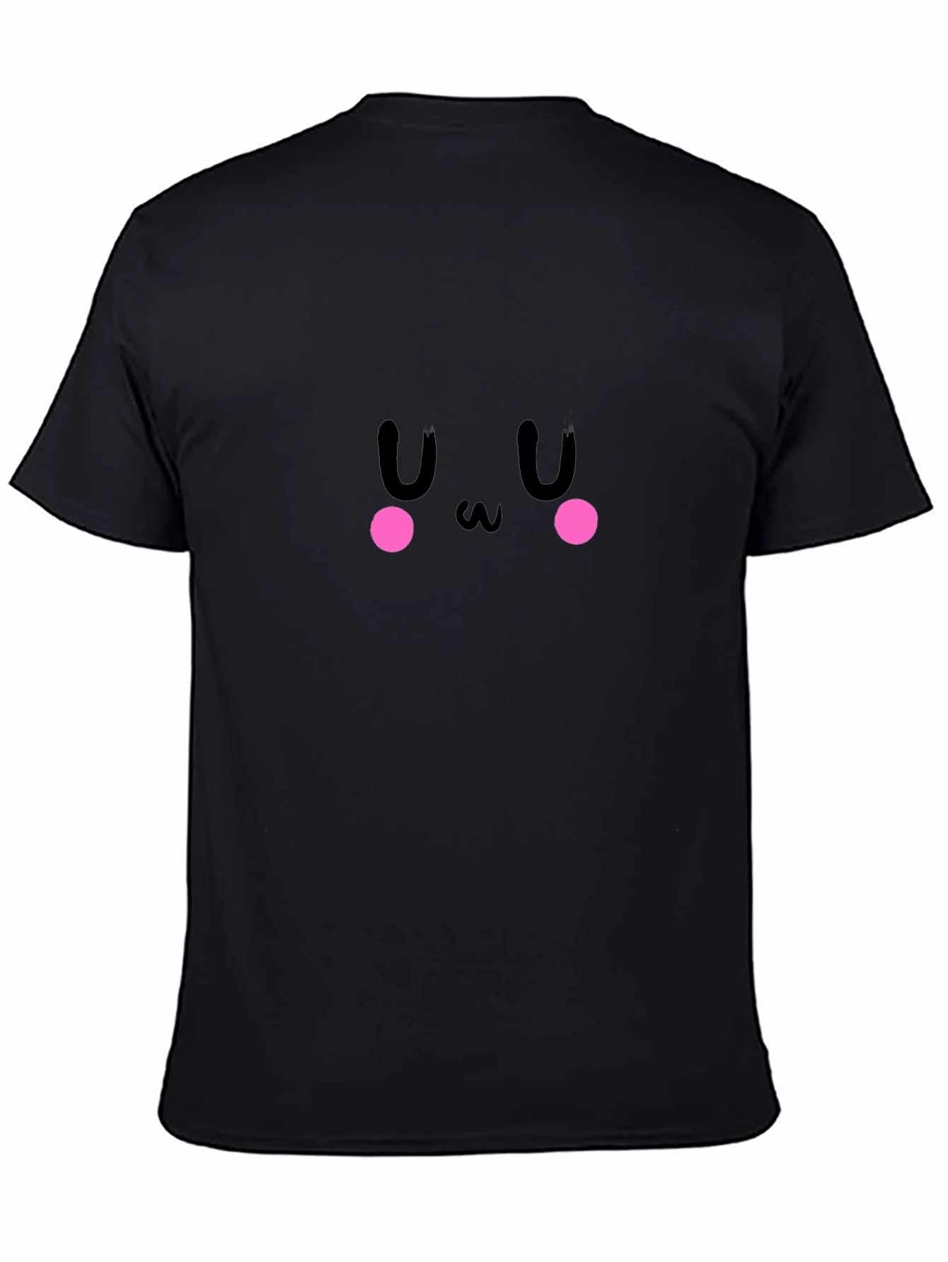 Cute Black Anime Face T-Shirt