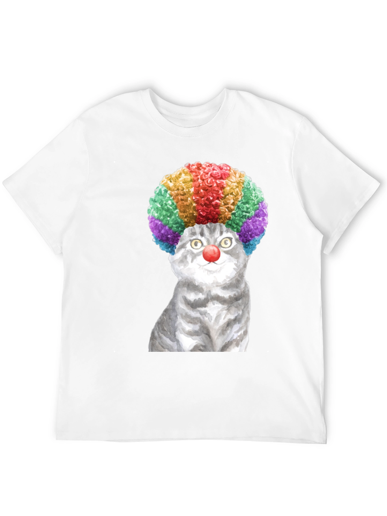 Clown Cat Graphic Tee - Fun & Unique T-Shirt