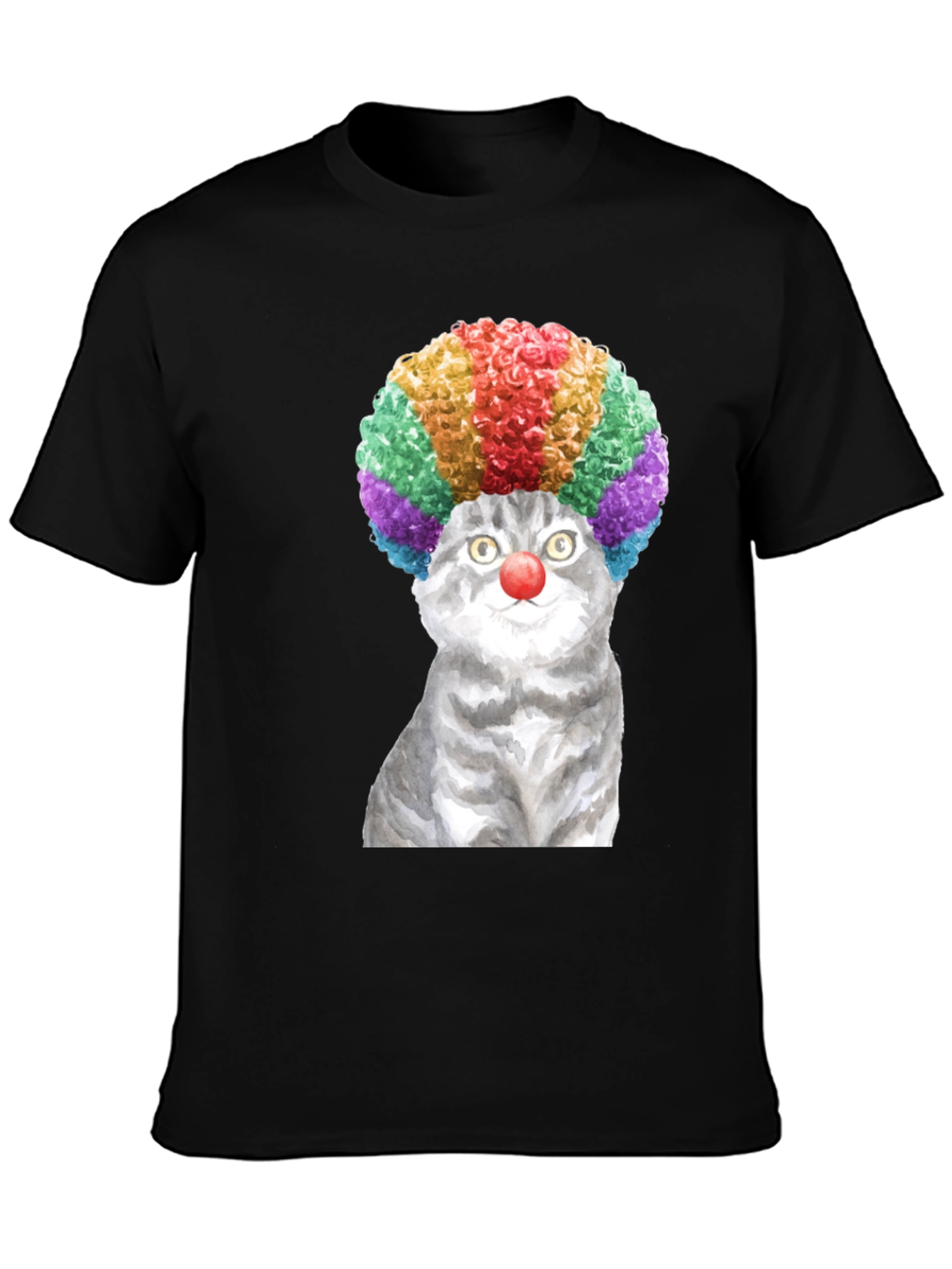 Clown Cat Graphic Tee - Fun & Unique T-Shirt