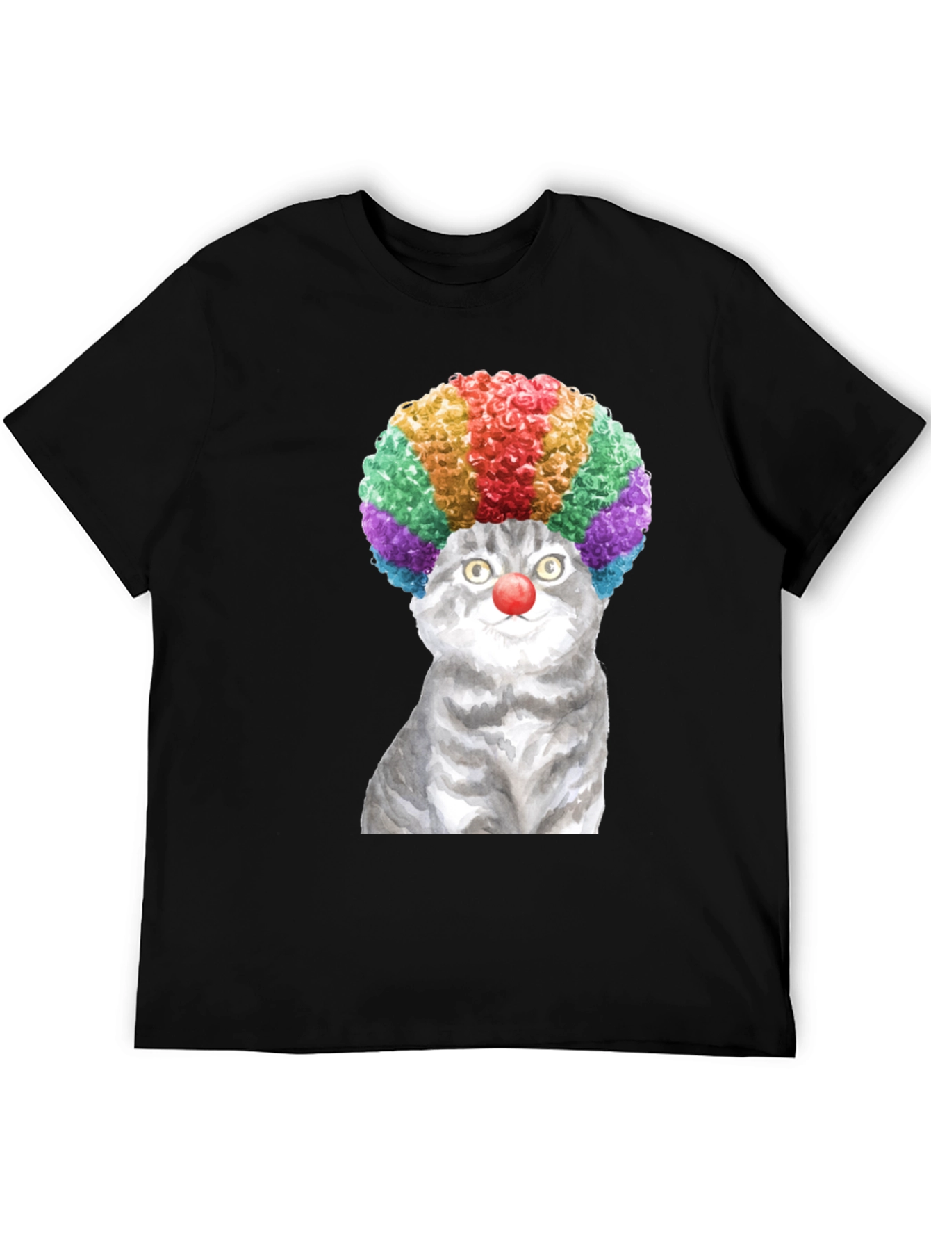 Clown Cat Graphic Tee - Fun & Unique T-Shirt