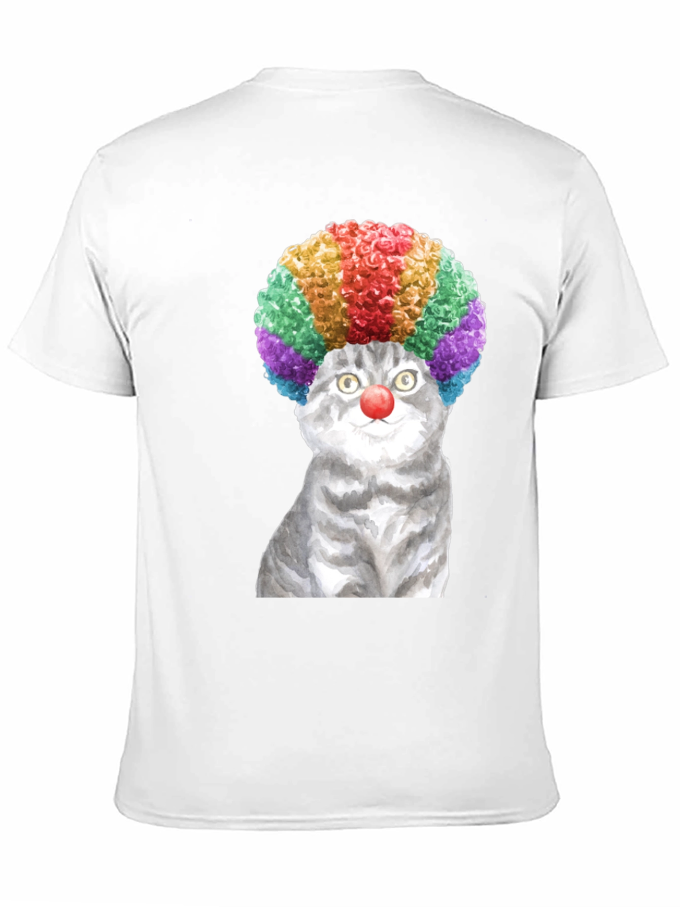 Clown Cat Graphic Tee - Fun & Unique T-Shirt