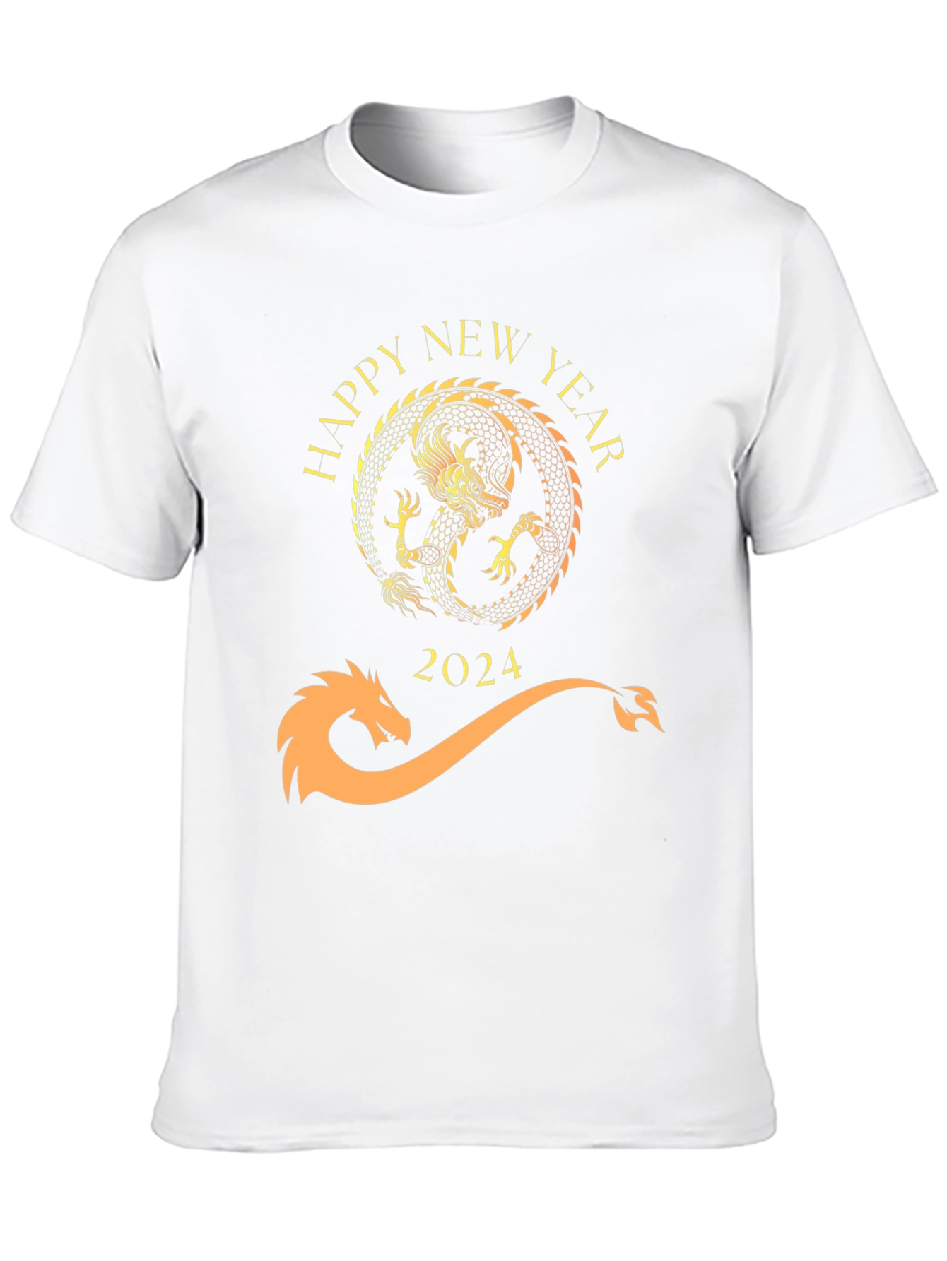 Happy New Year 2024 Dragon Graphic Tee