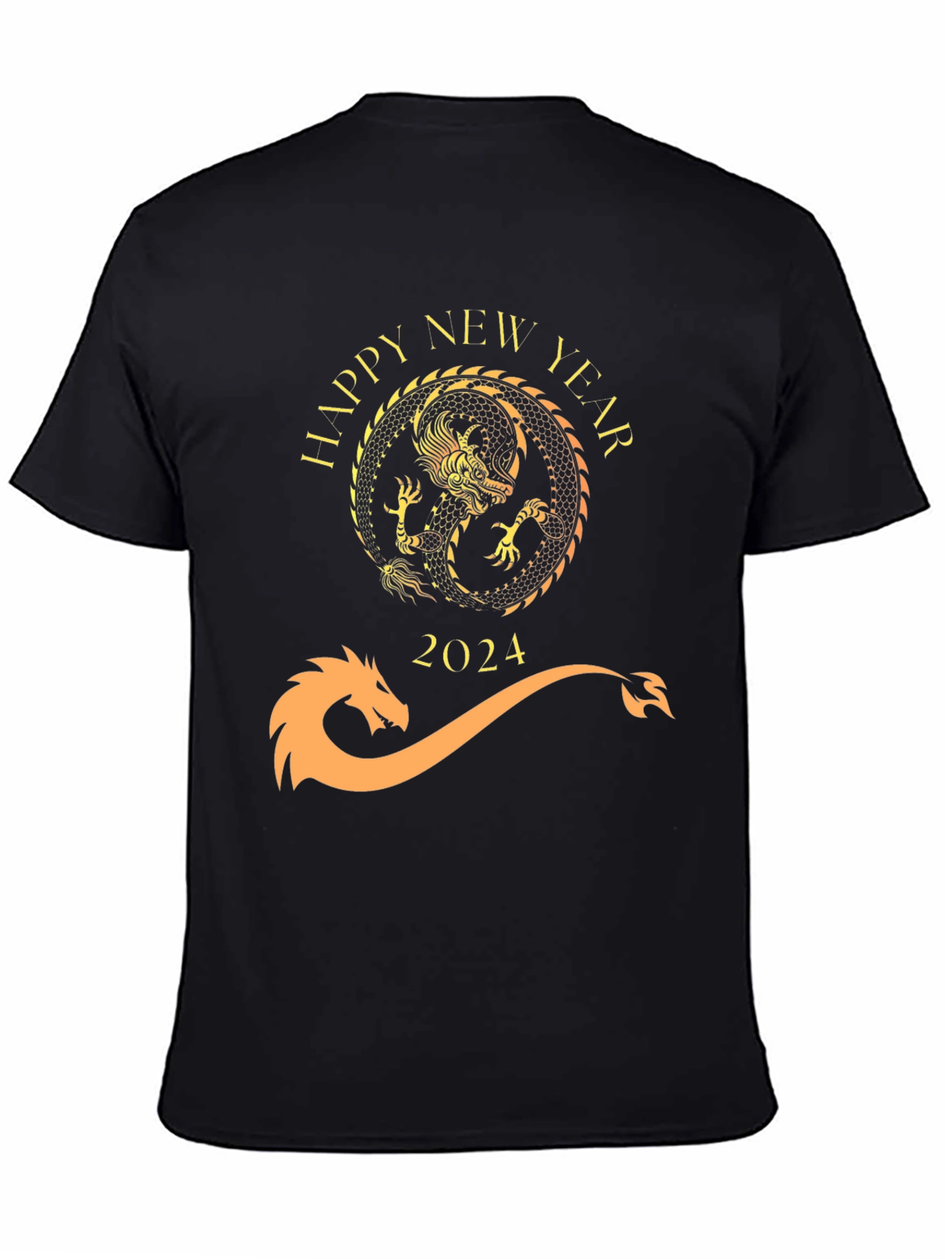 Happy New Year 2024 Dragon Graphic Tee