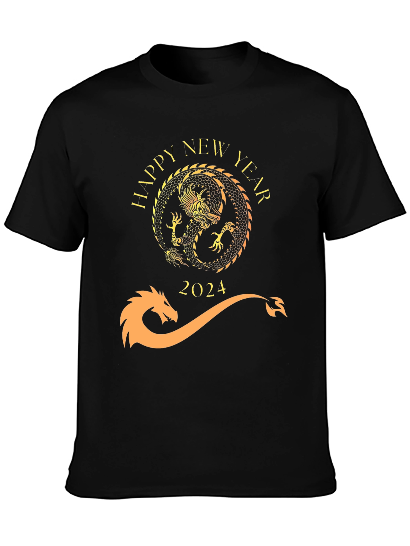 Happy New Year 2024 Dragon Graphic Tee