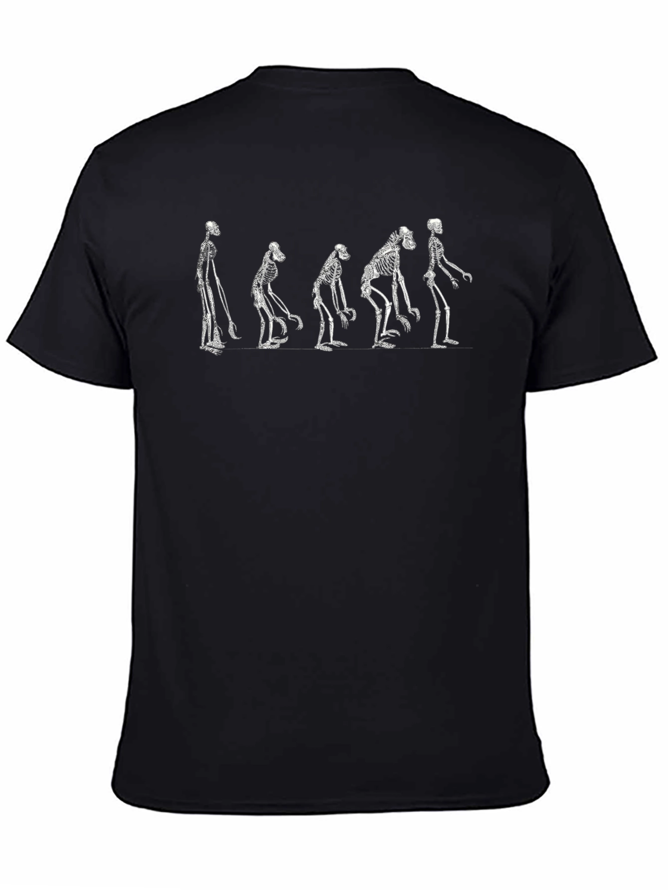Evolution Skeletons Graphic Print Tee