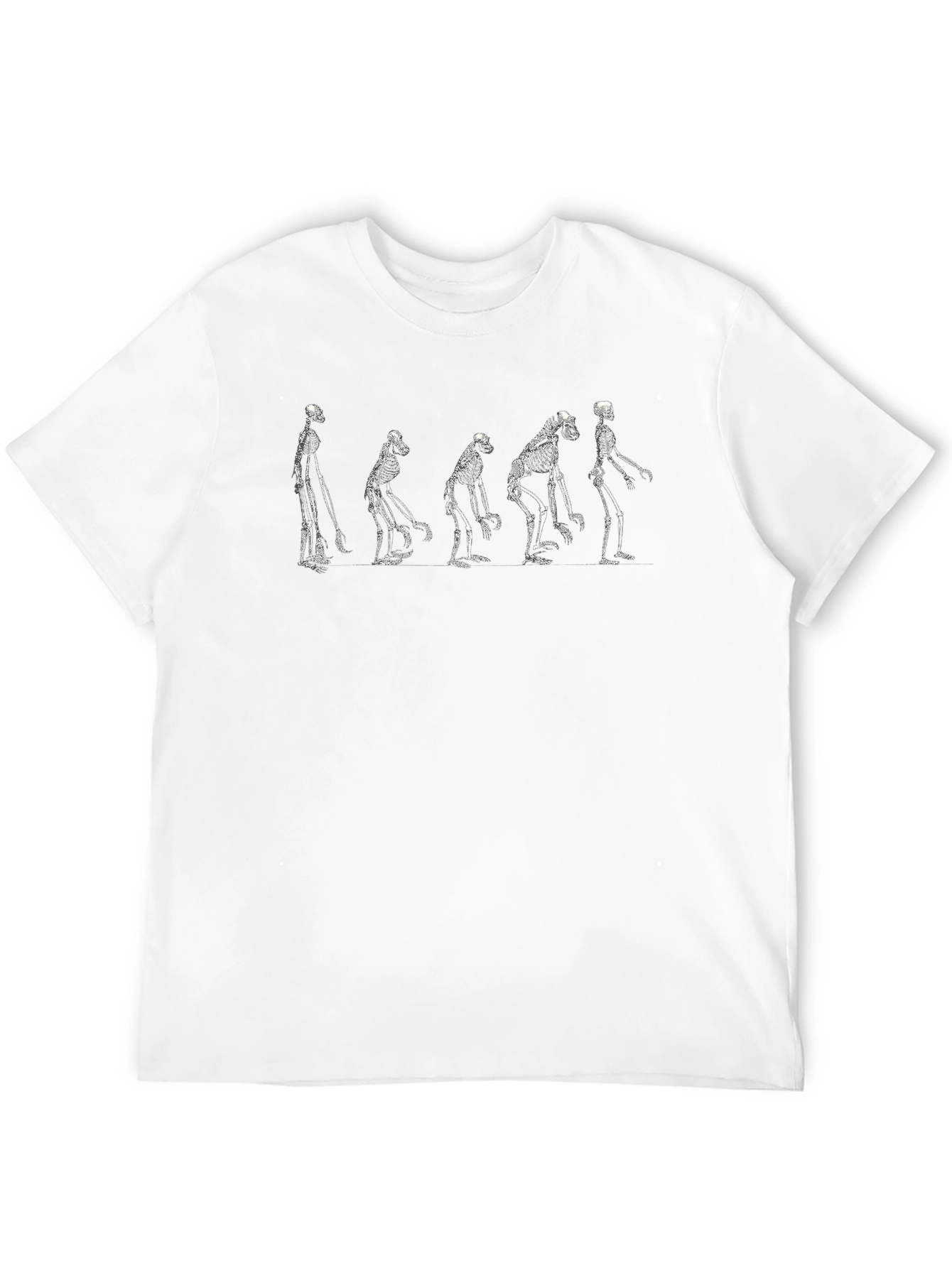 Evolution Skeletons Graphic Print Tee
