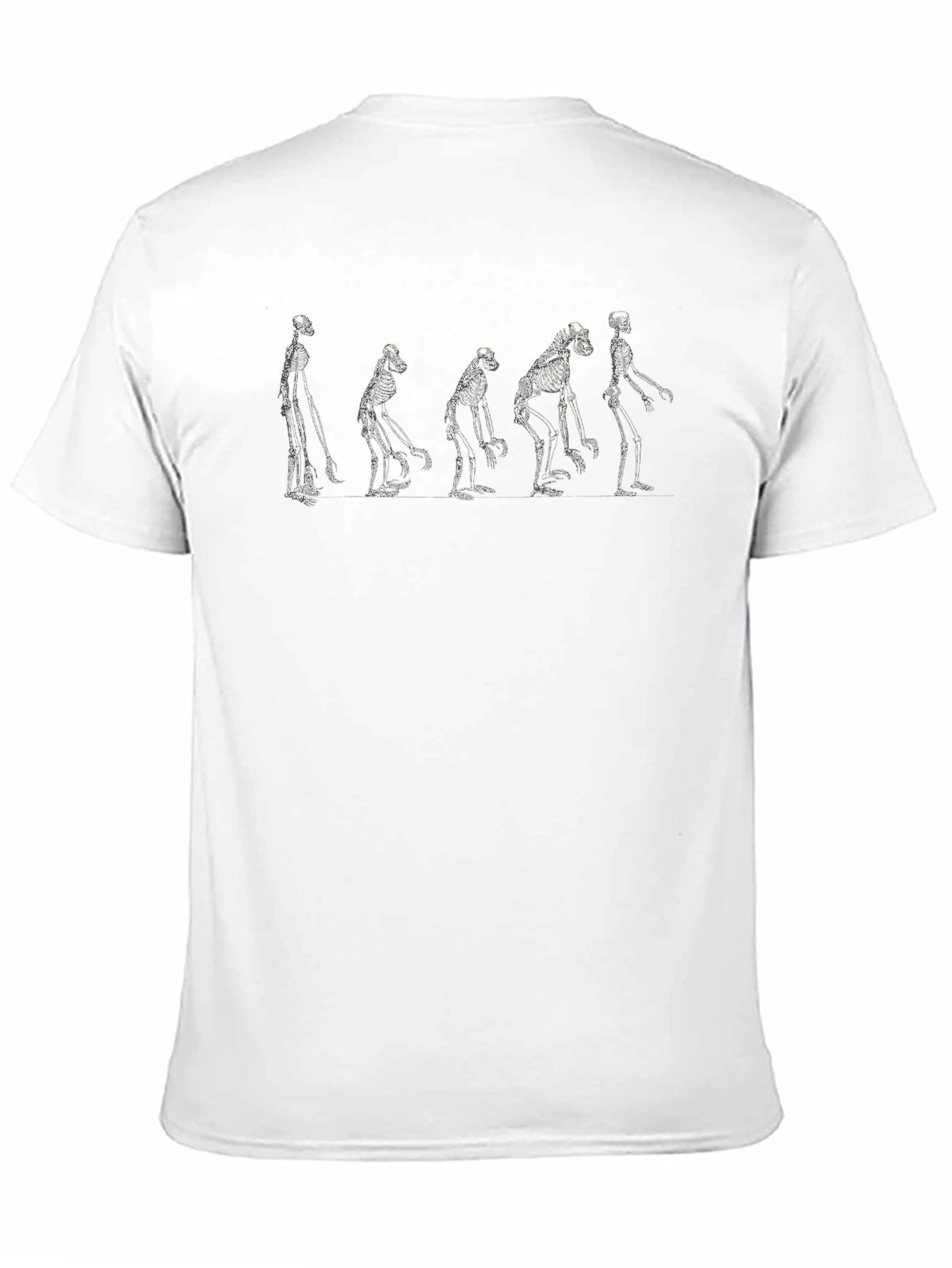 Evolution Skeletons Graphic Print Tee