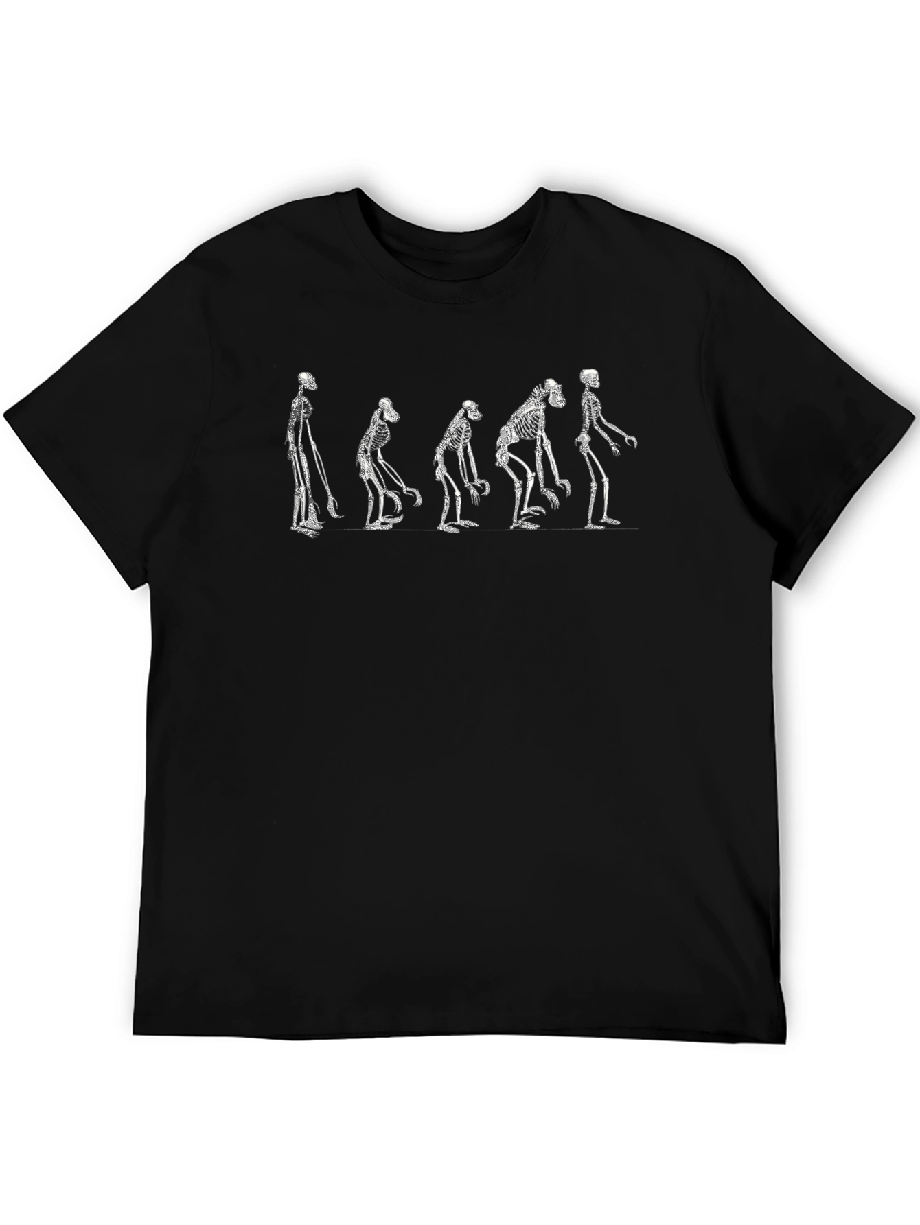 Evolution Skeletons Graphic Print Tee