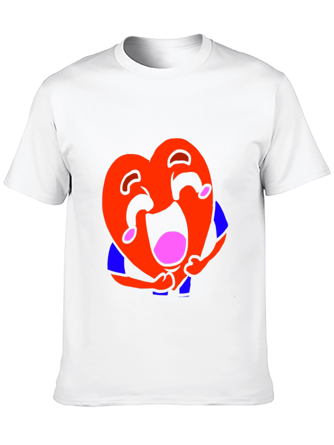Laughing Heart Graphic Tee - Black Unisex T-Shirt