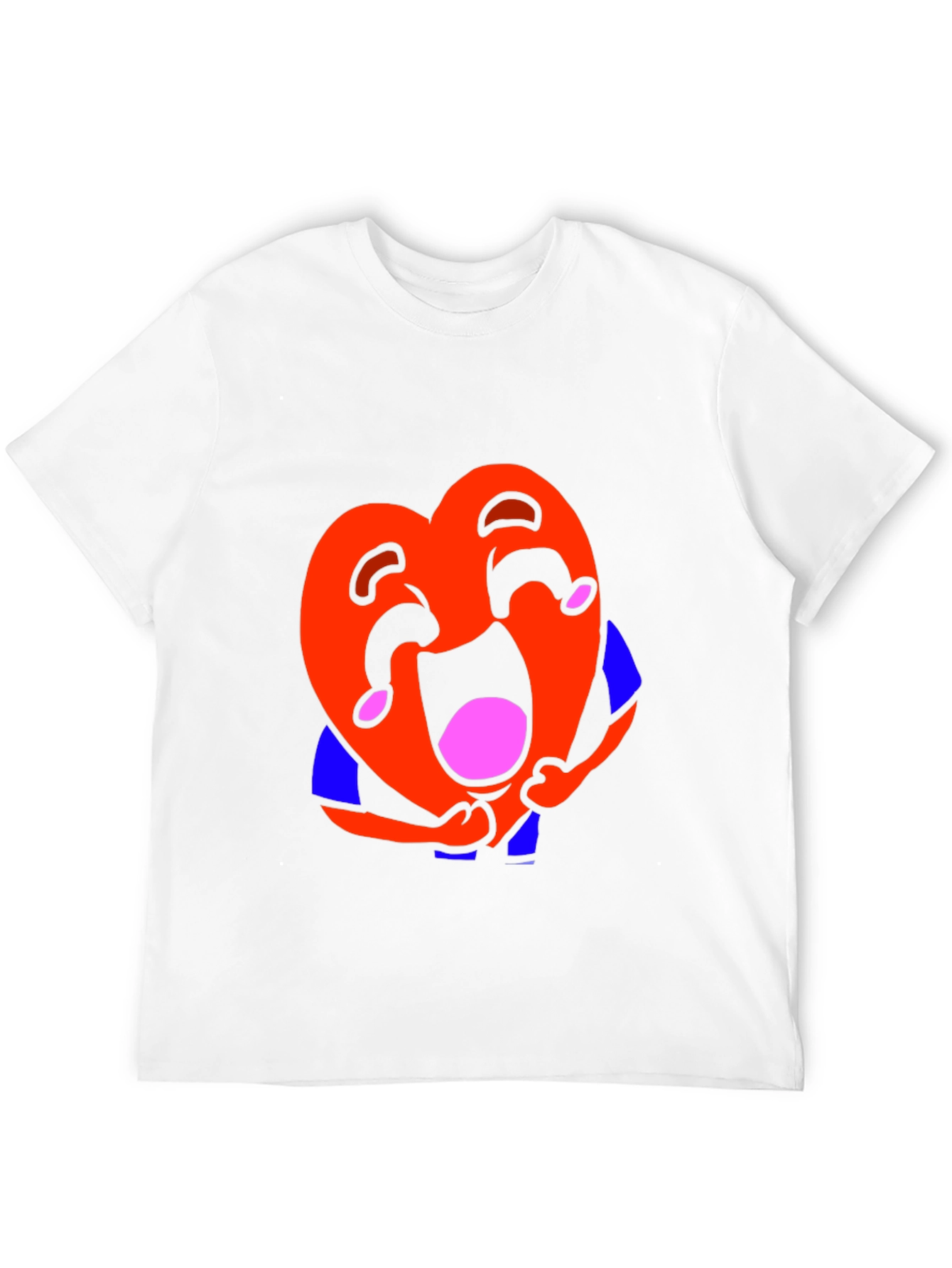 Laughing Heart Graphic Tee - Black Unisex T-Shirt