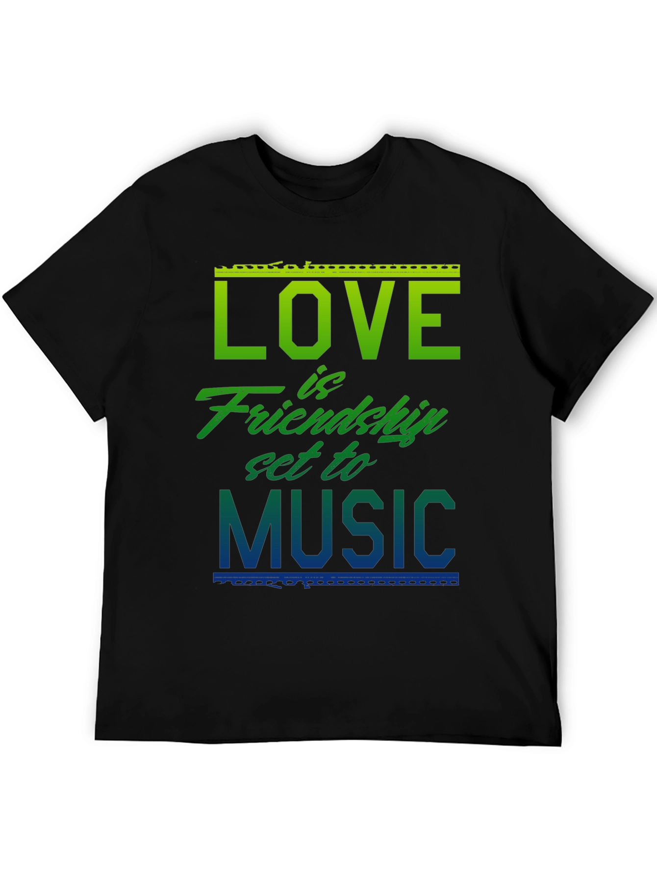Love Friendship Music Graphic T-Shirt