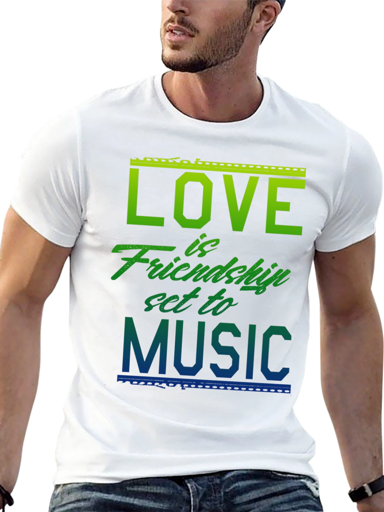 Love Friendship Music Graphic T-Shirt