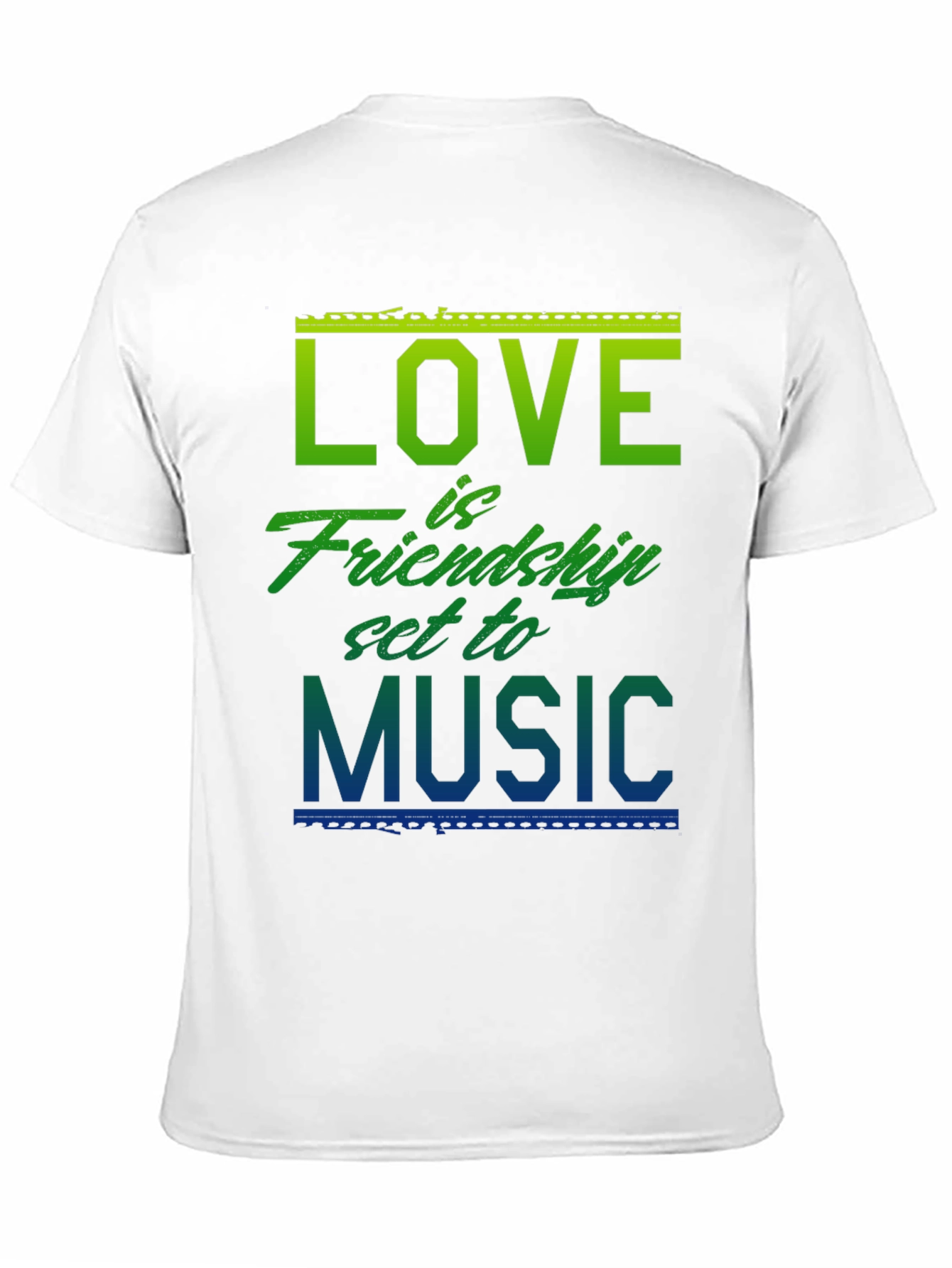 Love Friendship Music Graphic T-Shirt