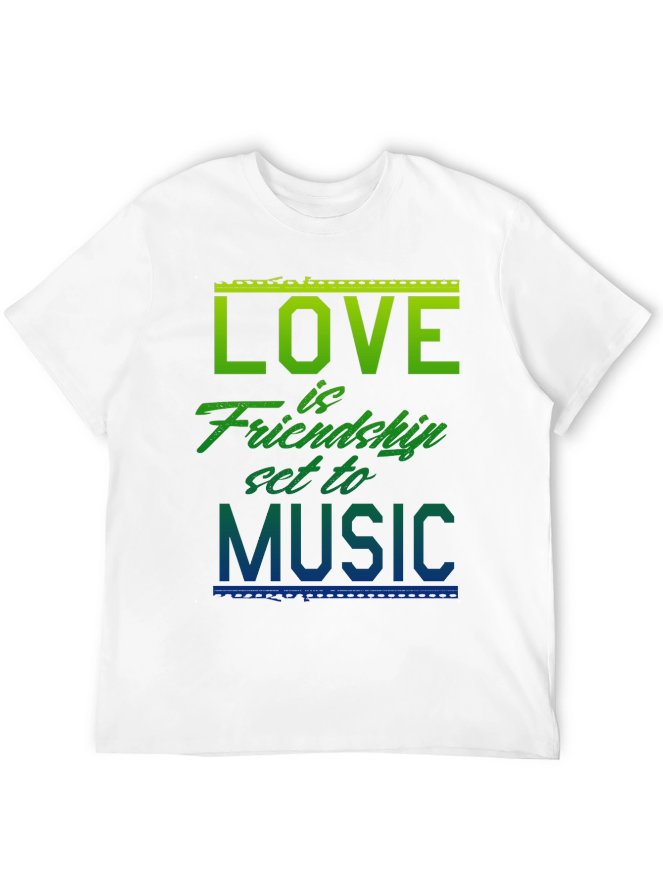 Love Friendship Music Graphic T-Shirt