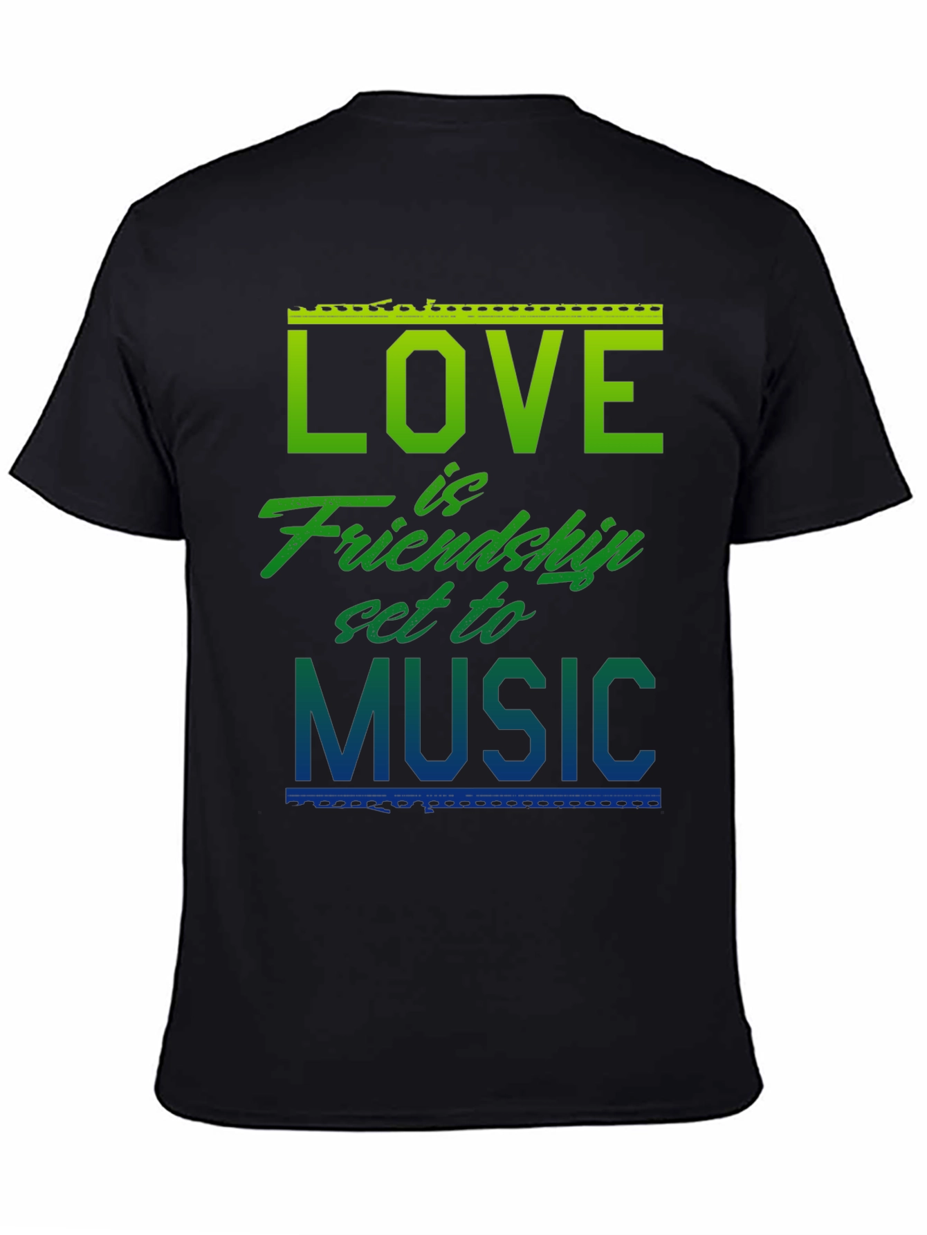 Love Friendship Music Graphic T-Shirt