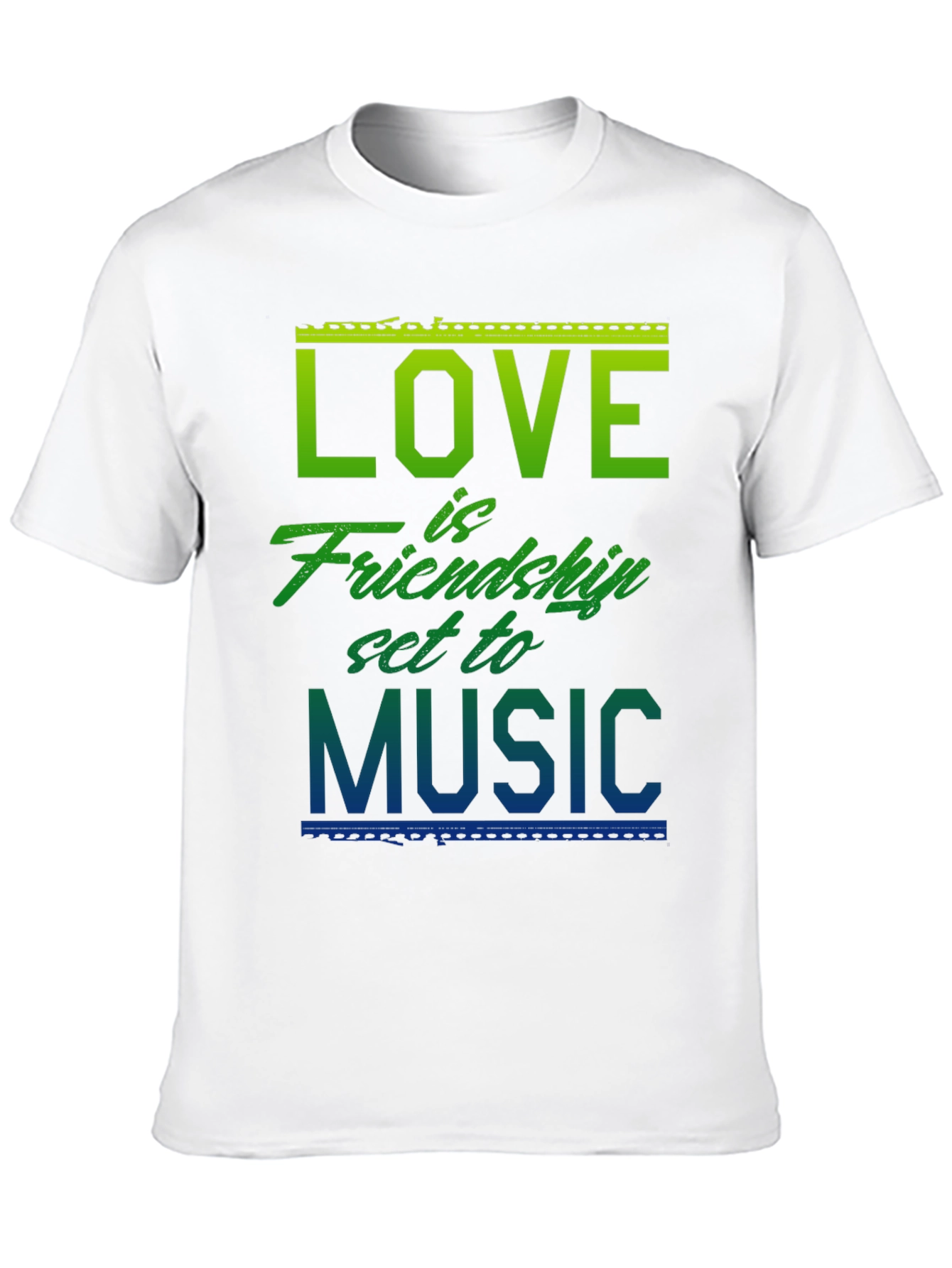 Love Friendship Music Graphic T-Shirt