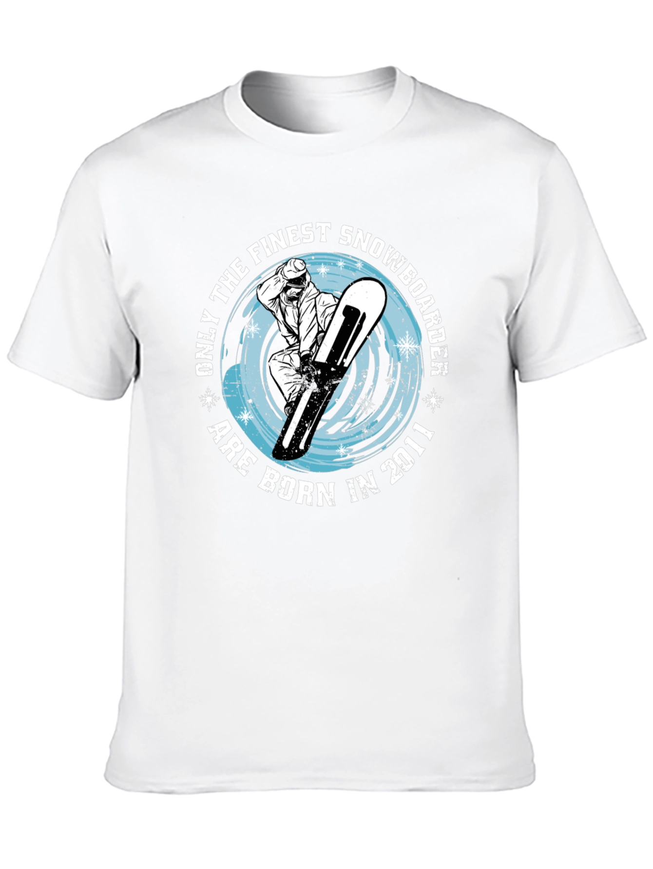 Finest Snowboarder Born in 2011 Black T-Shirt