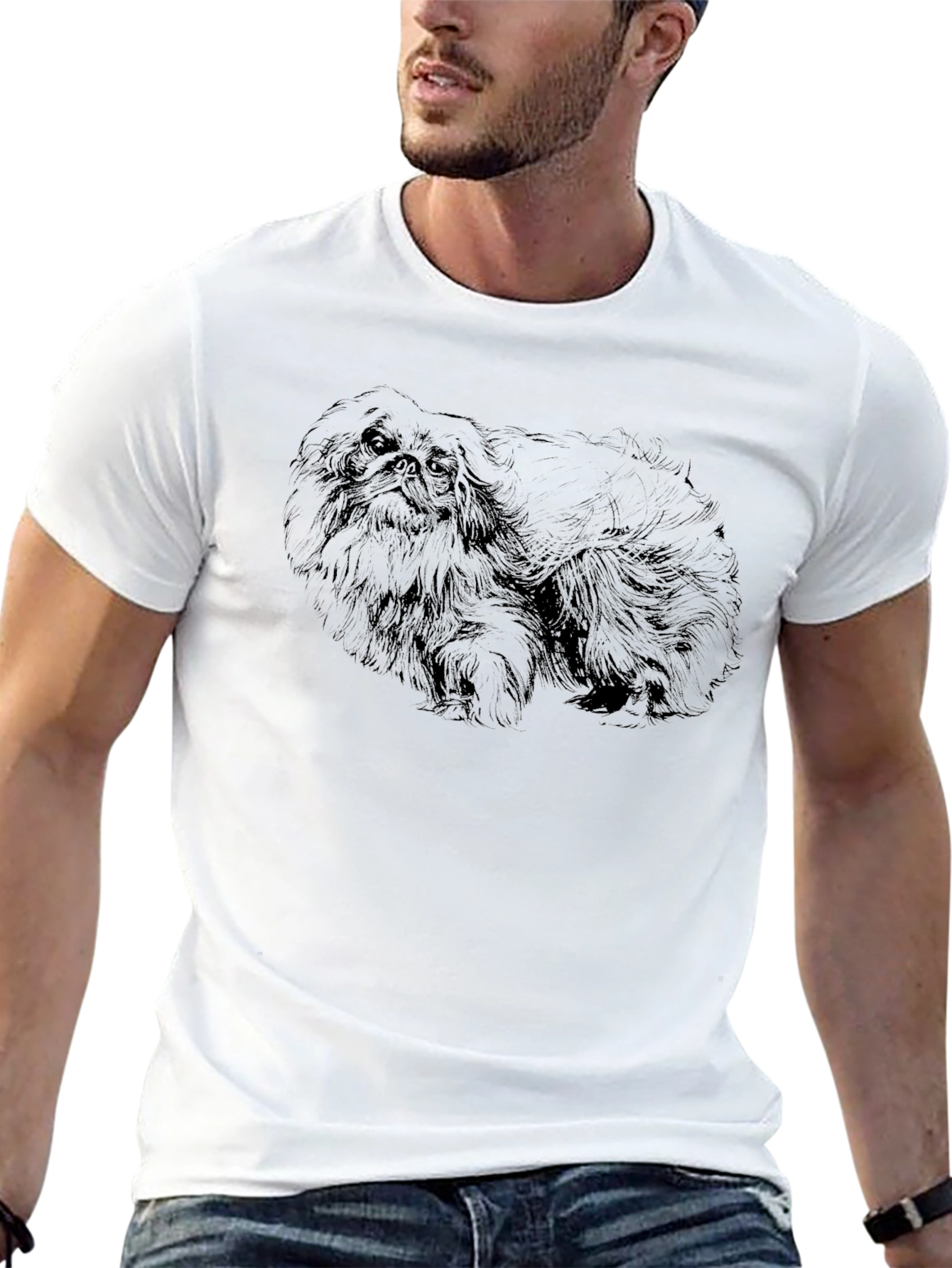 Pekingese Dog Graphic Tee - Casual Style