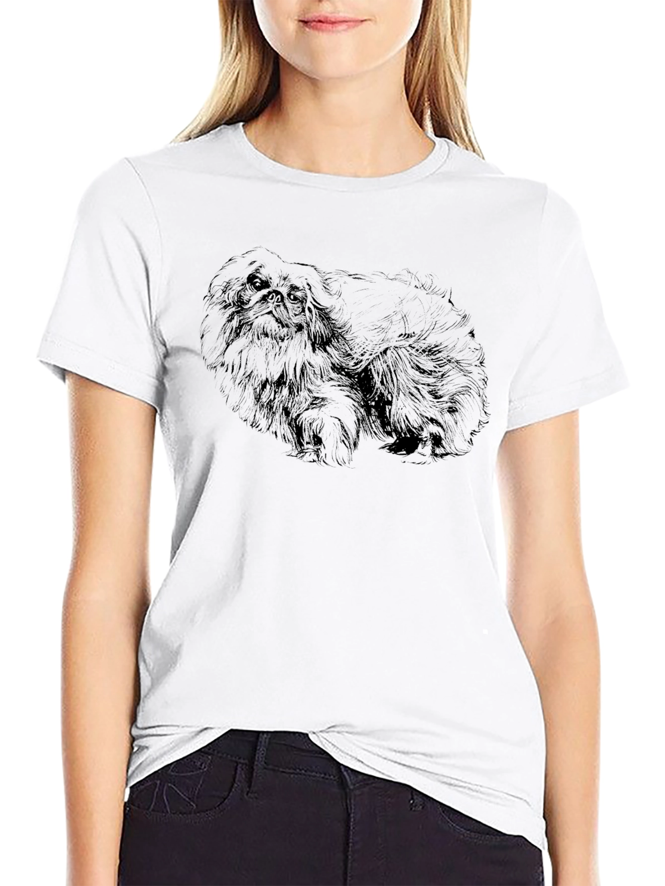 Pekingese Dog Graphic Tee - Casual Style