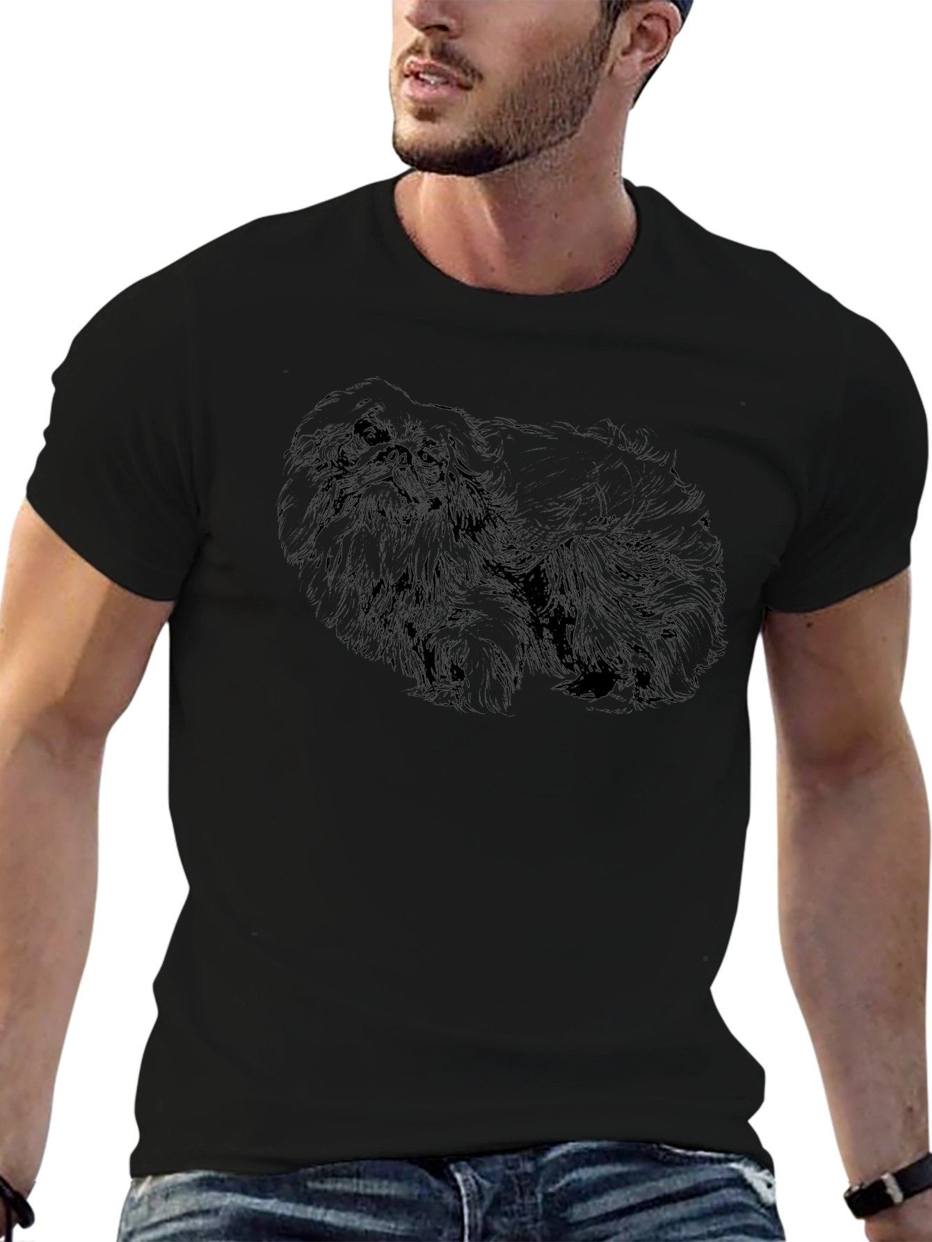 Pekingese Dog Graphic Tee - Casual Style
