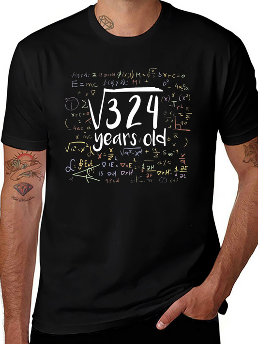 18th Birthday T-Shirt: Math Formula âˆ?24 Years Old Graphic Tee