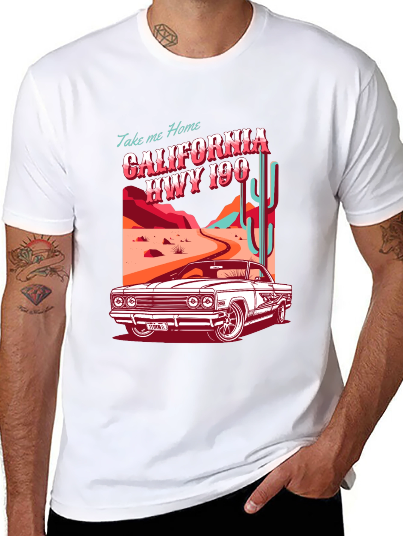 California Hwy 190 Graphic T-Shirt