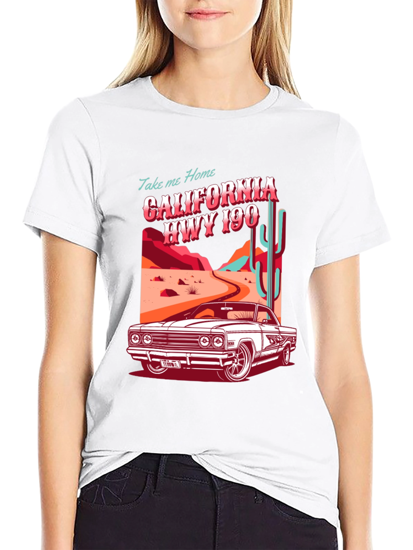 California Hwy 190 Graphic T-Shirt
