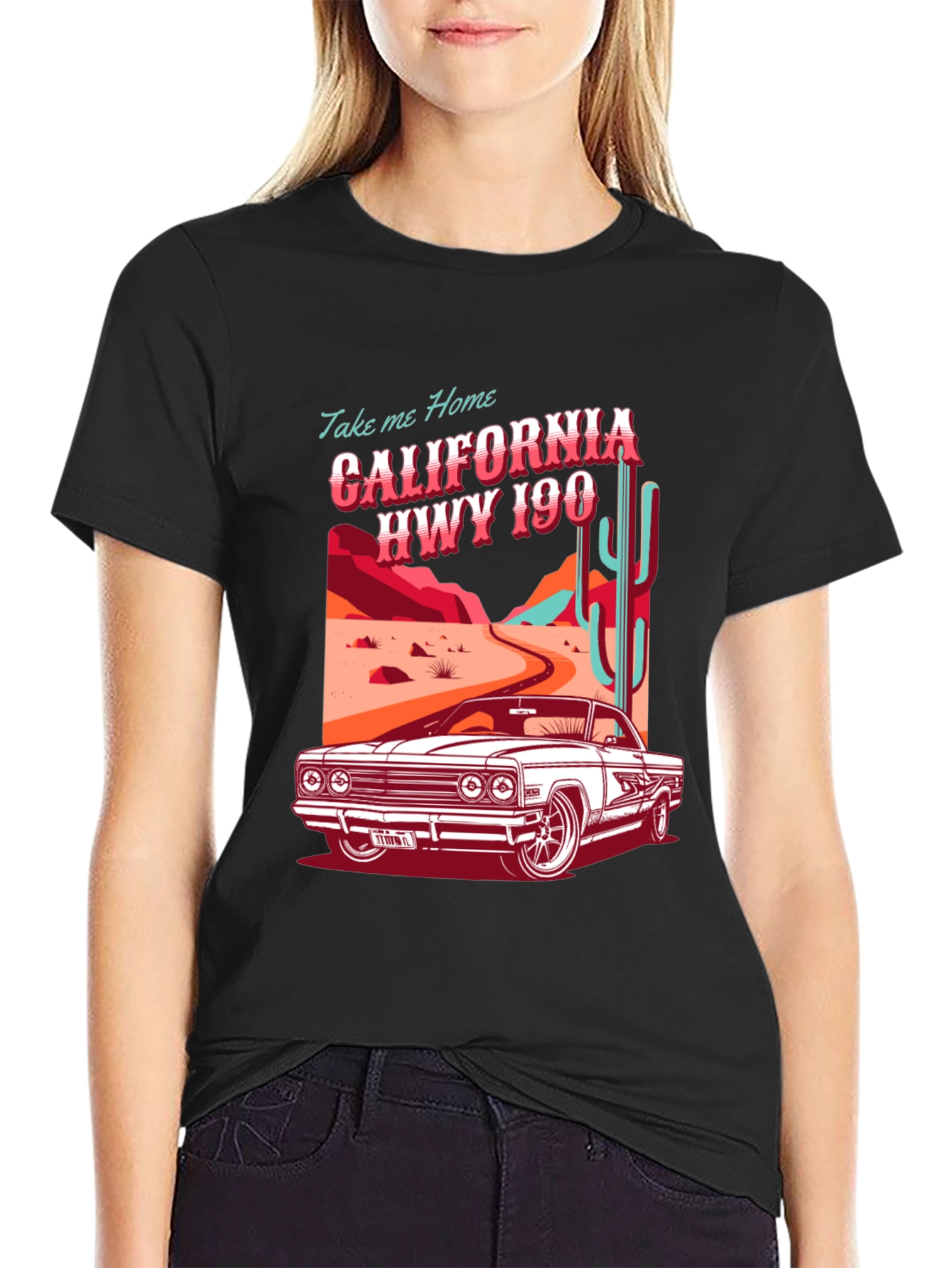 California Hwy 190 Graphic T-Shirt