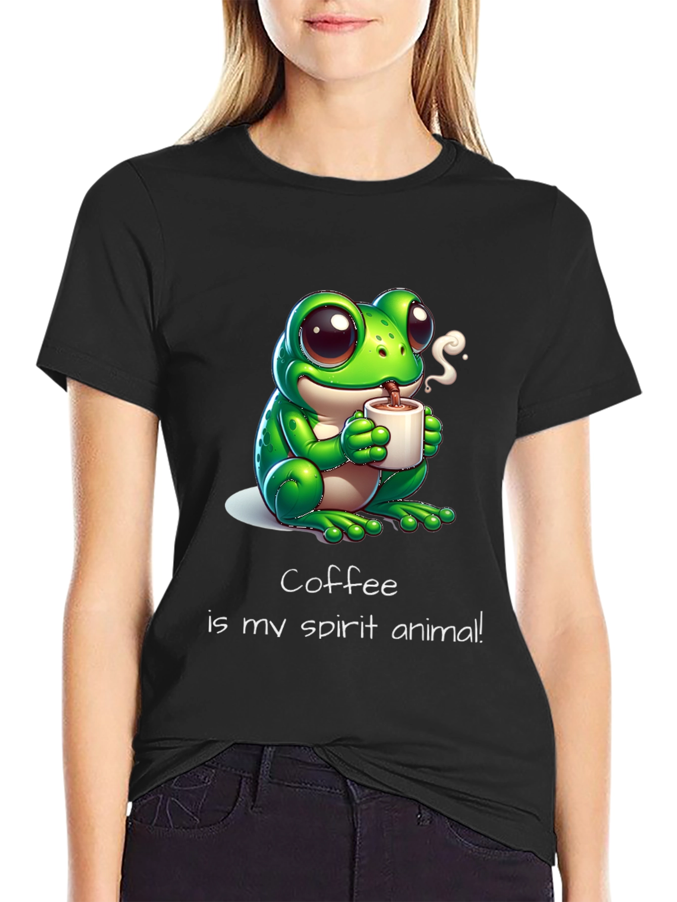 Coffee Frog T-Shirt - Spirit Animal Tee