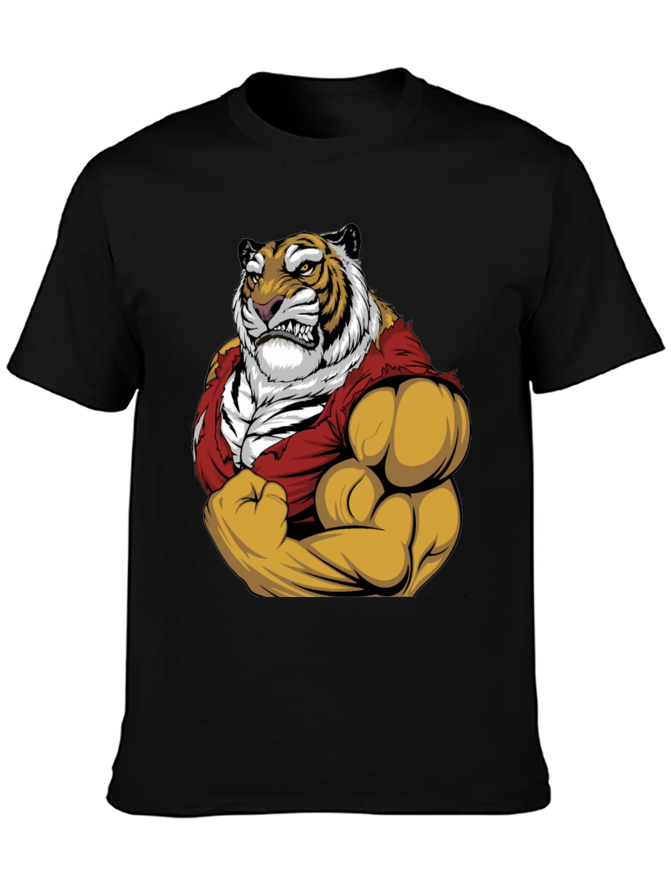 Tiger Muscles Graphic Tee - Unleash Your Inner Beast