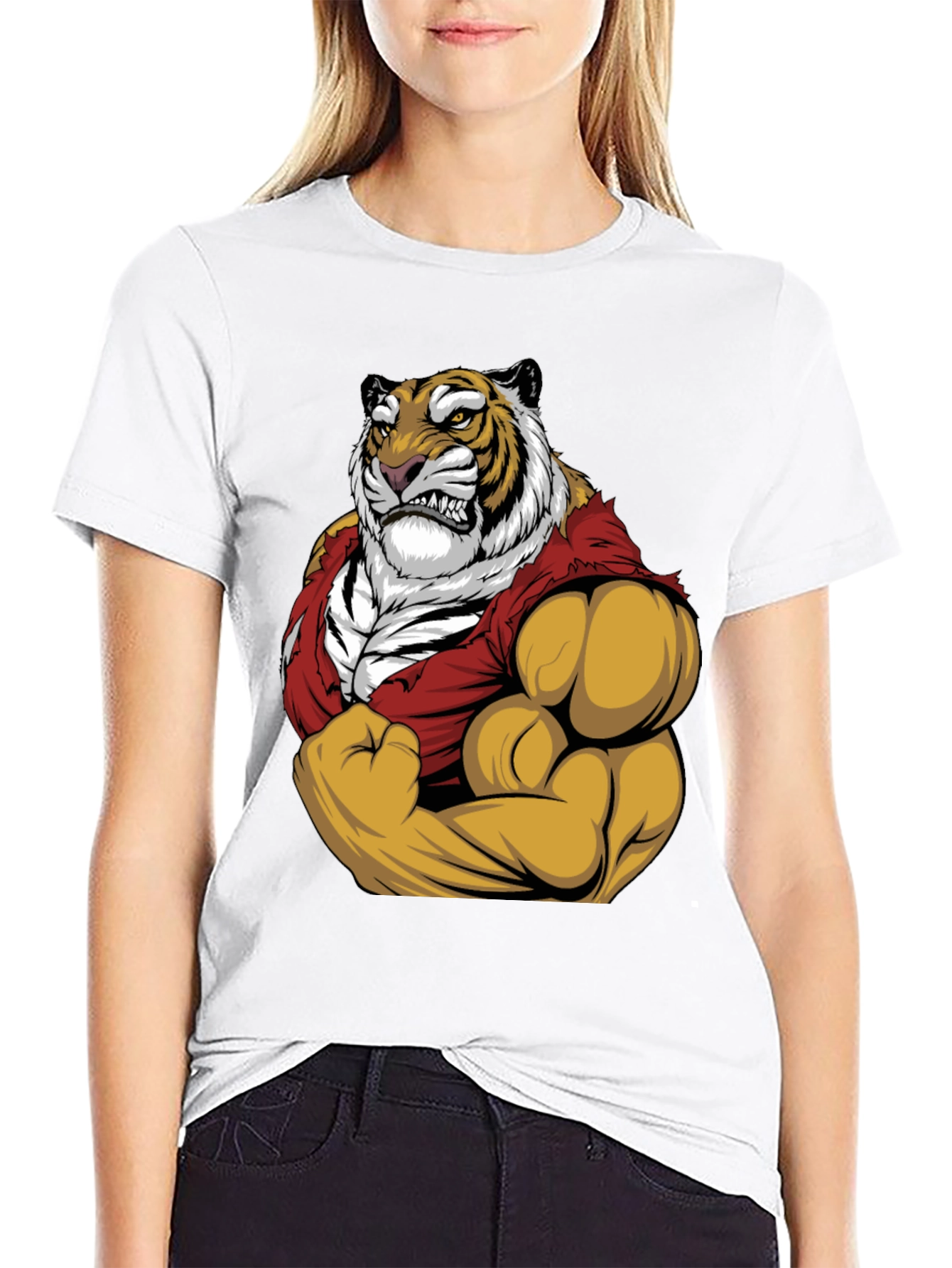 Tiger Muscles Graphic Tee - Unleash Your Inner Beast