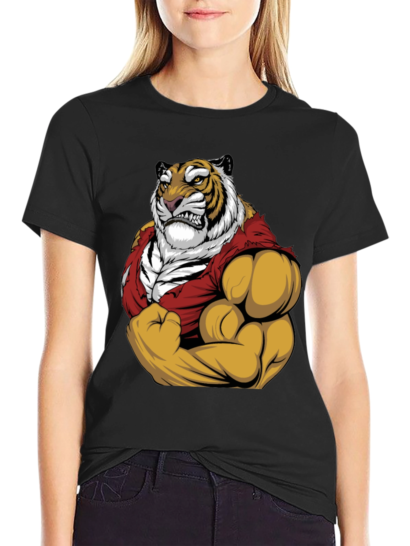 Tiger Muscles Graphic Tee - Unleash Your Inner Beast