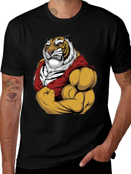 Tiger Muscles Graphic Tee - Unleash Your Inner Beast