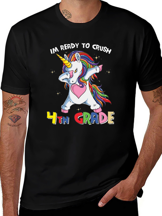 4th Grade Unicorn Dab T-Shirt - Back to School