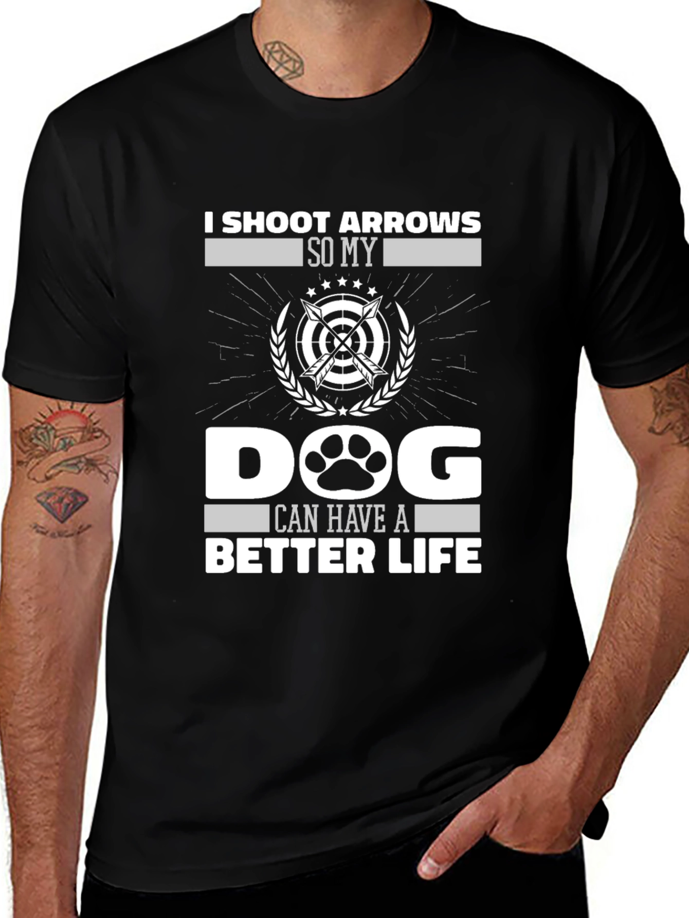 Archery Dog Lover T-Shirt - Arrows Dog Better Life
