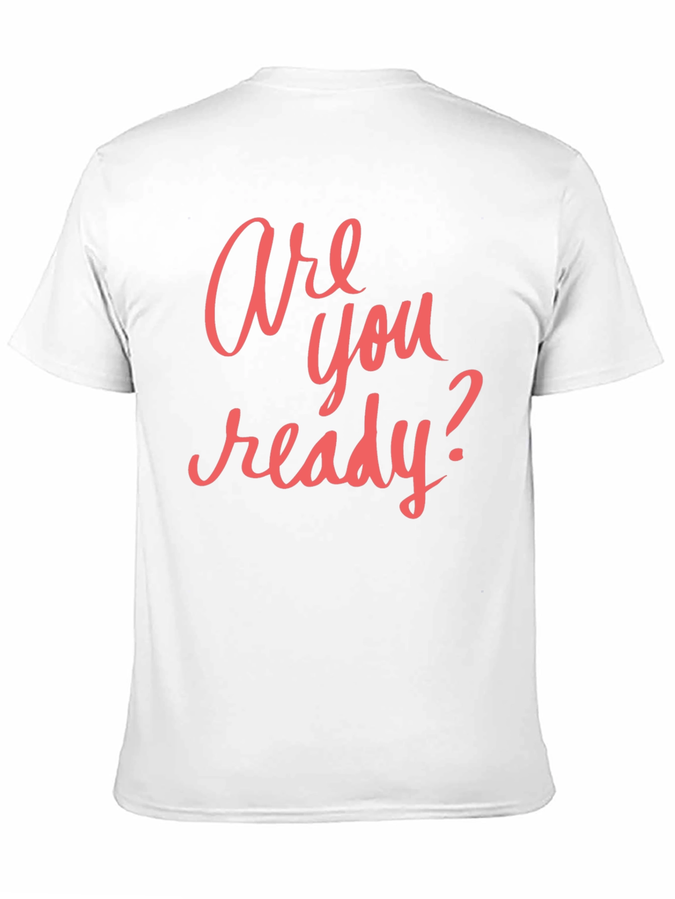 Are You Ready? Graphic T-Shirt - Casual Black Tee