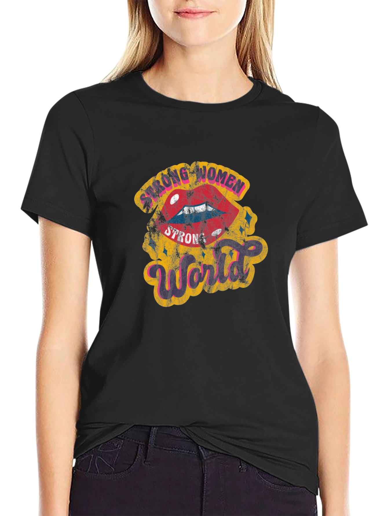 Strong Women Strong World Graphic Tee