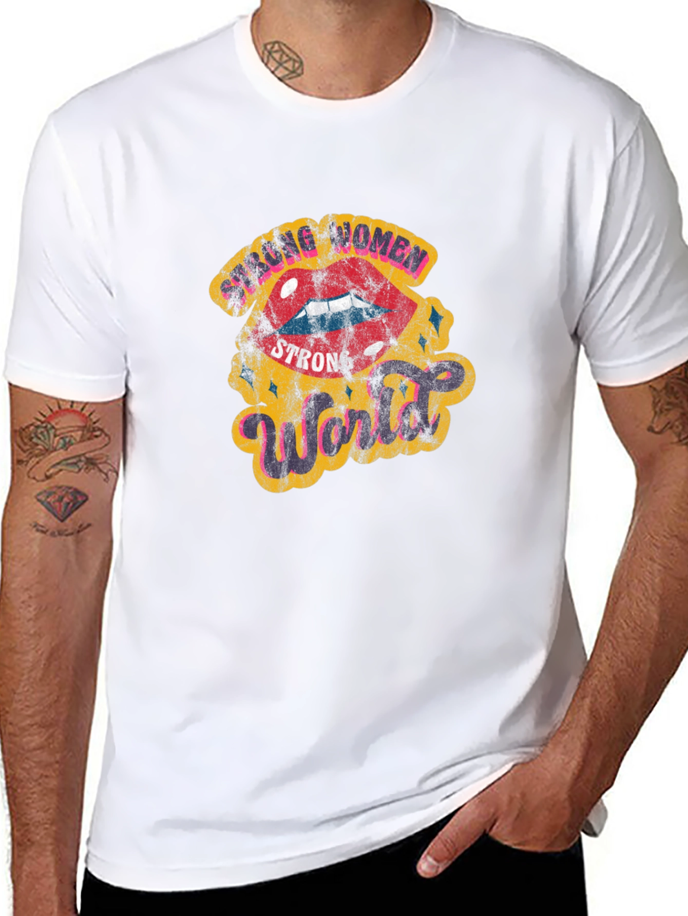 Strong Women Strong World Graphic Tee