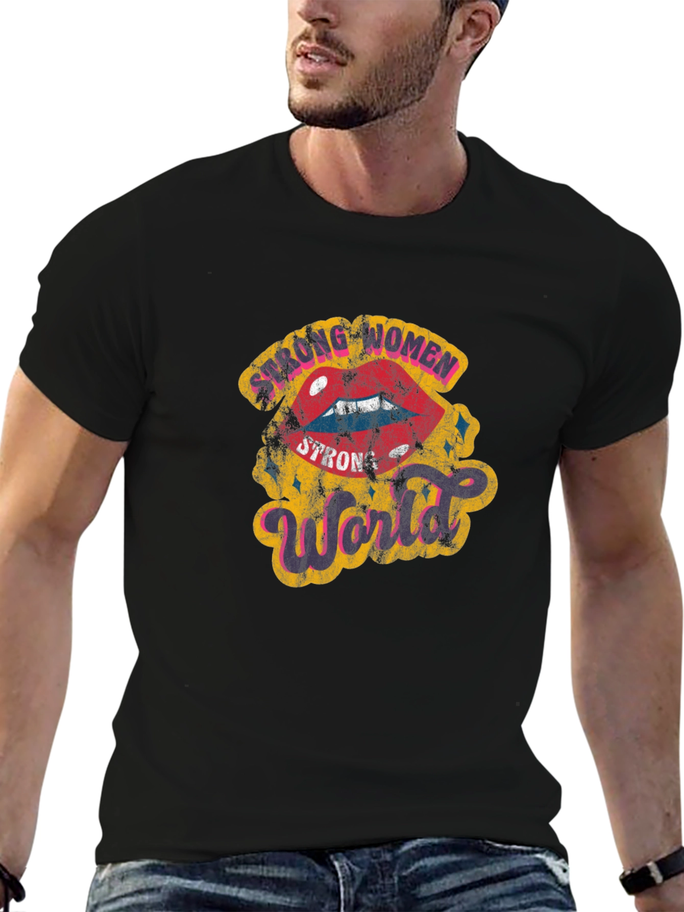 Strong Women Strong World Graphic Tee