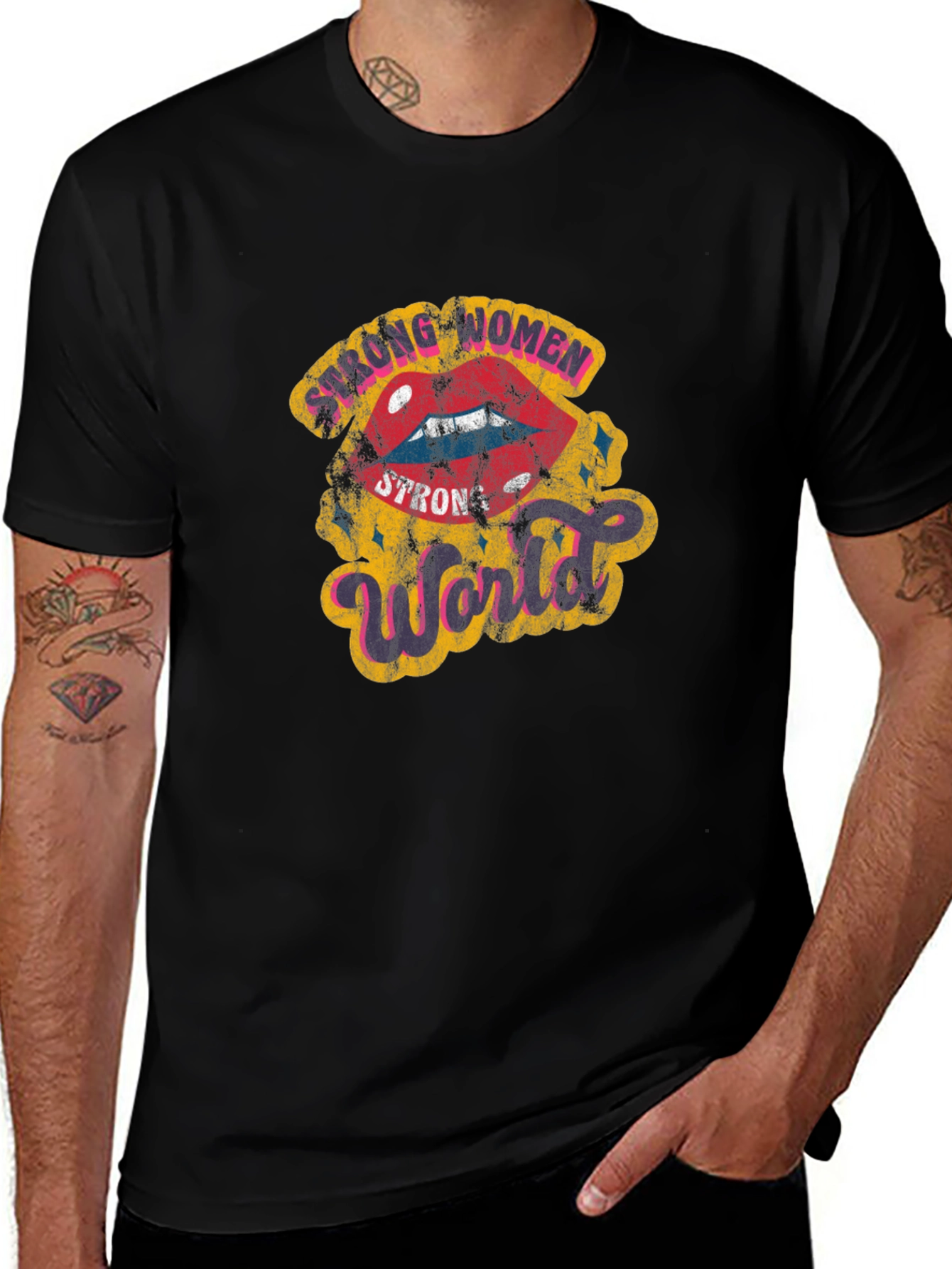Strong Women Strong World Graphic Tee