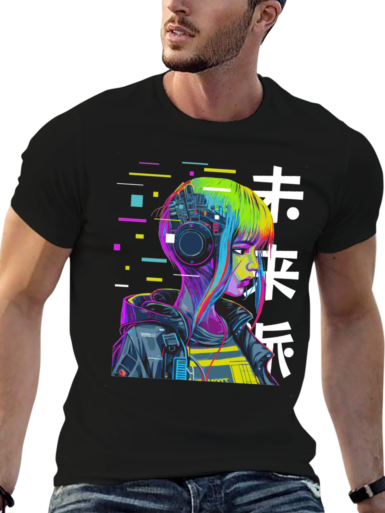 Cyberpunk Girl Graphic T-Shirt