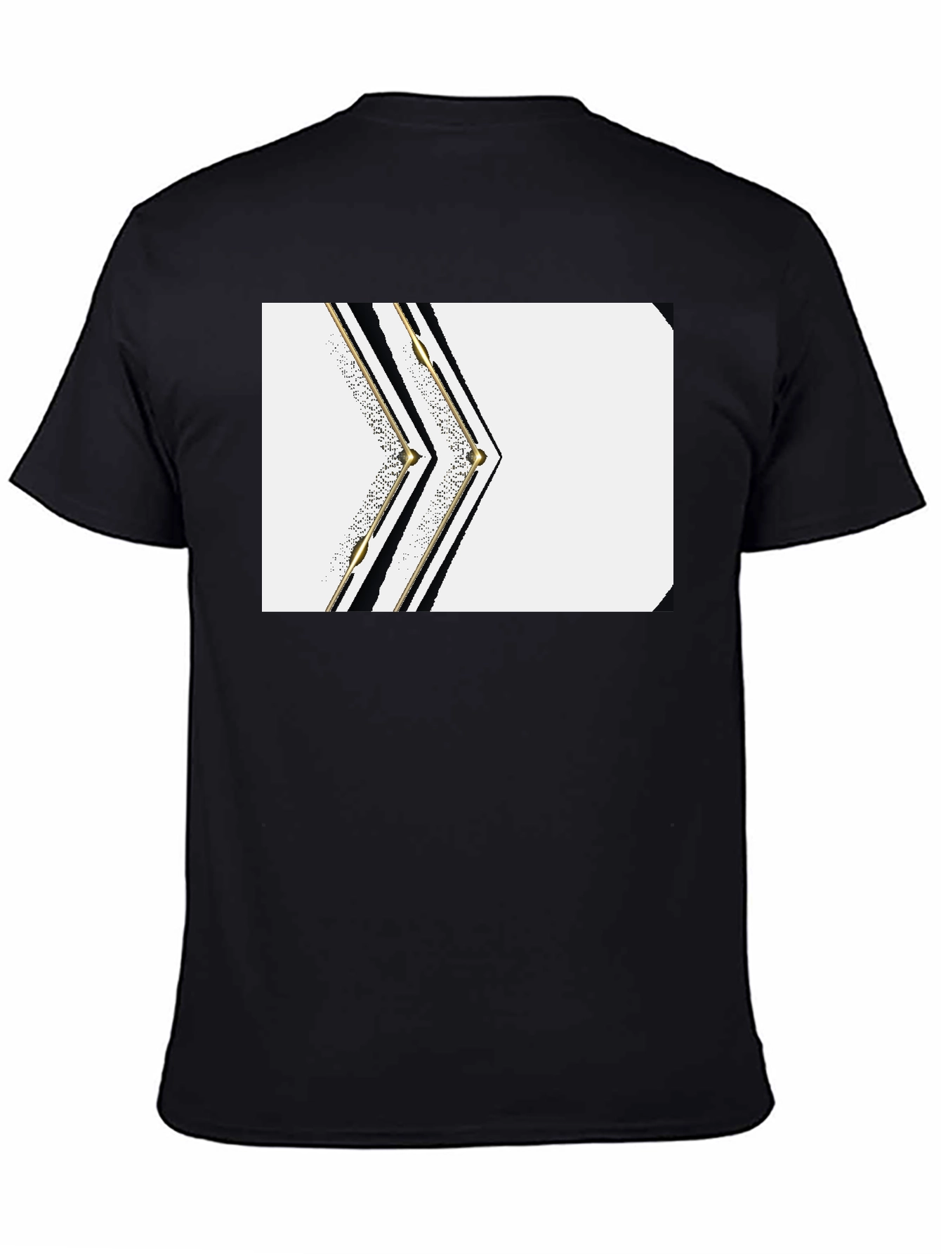 Modern Geometric Black T-Shirt