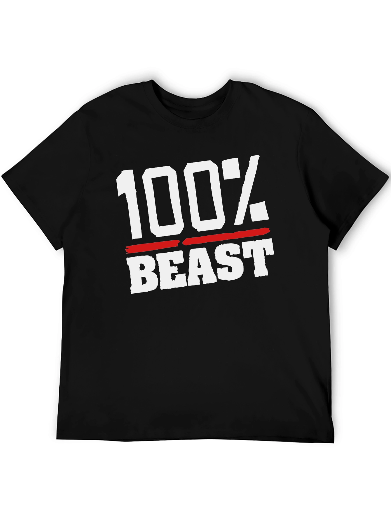 100% Beast Black Graphic Tee