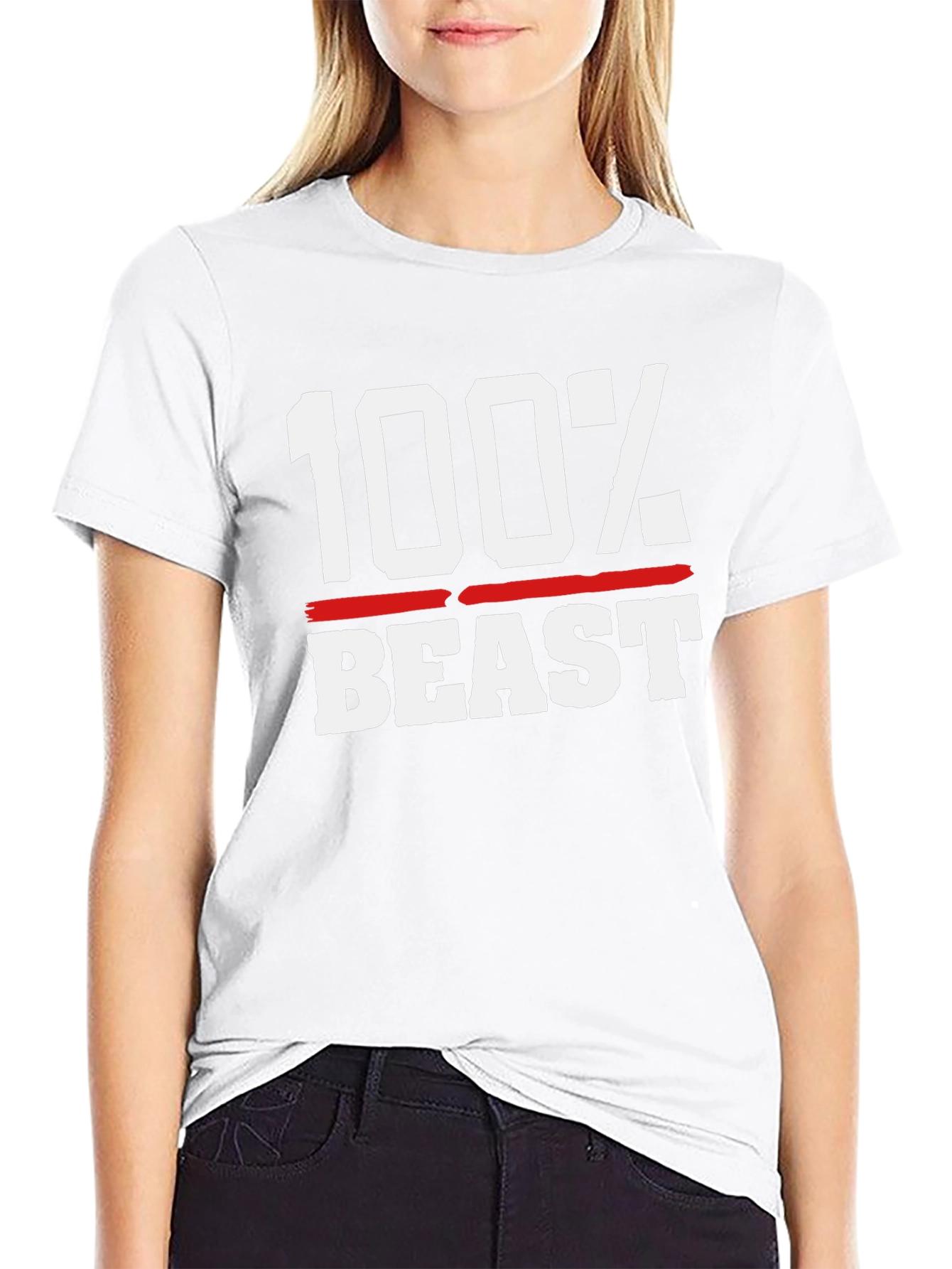 100% Beast Black Graphic Tee