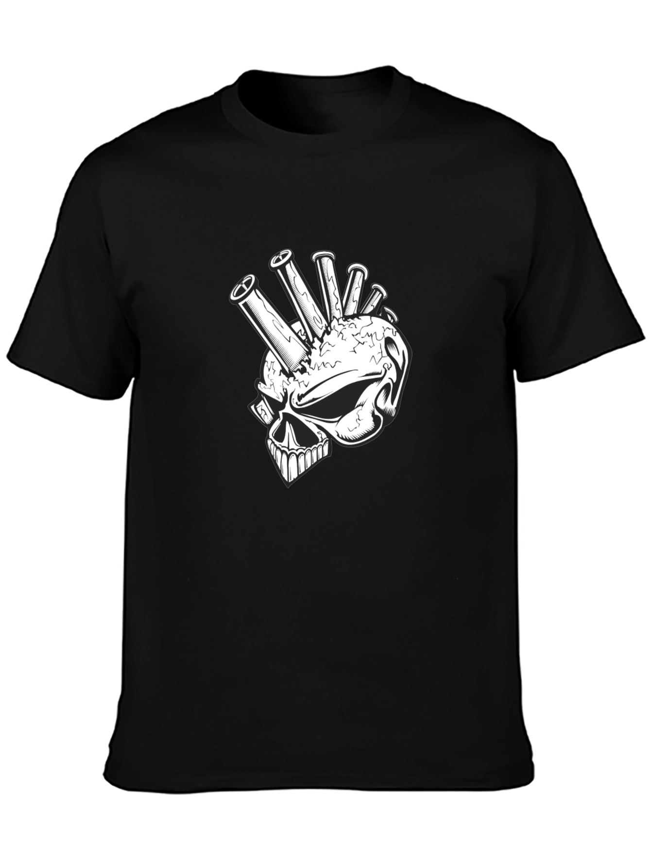 Skull Punk T-Shirt - Edgy Graphic Tee