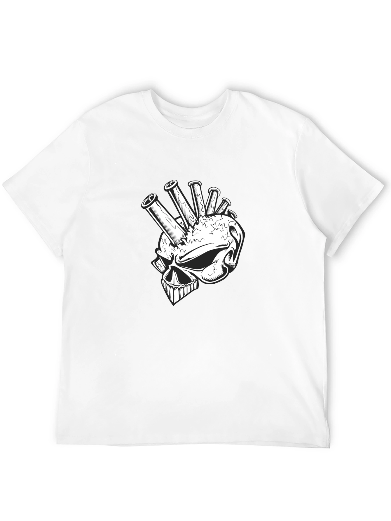 Skull Punk T-Shirt - Edgy Graphic Tee