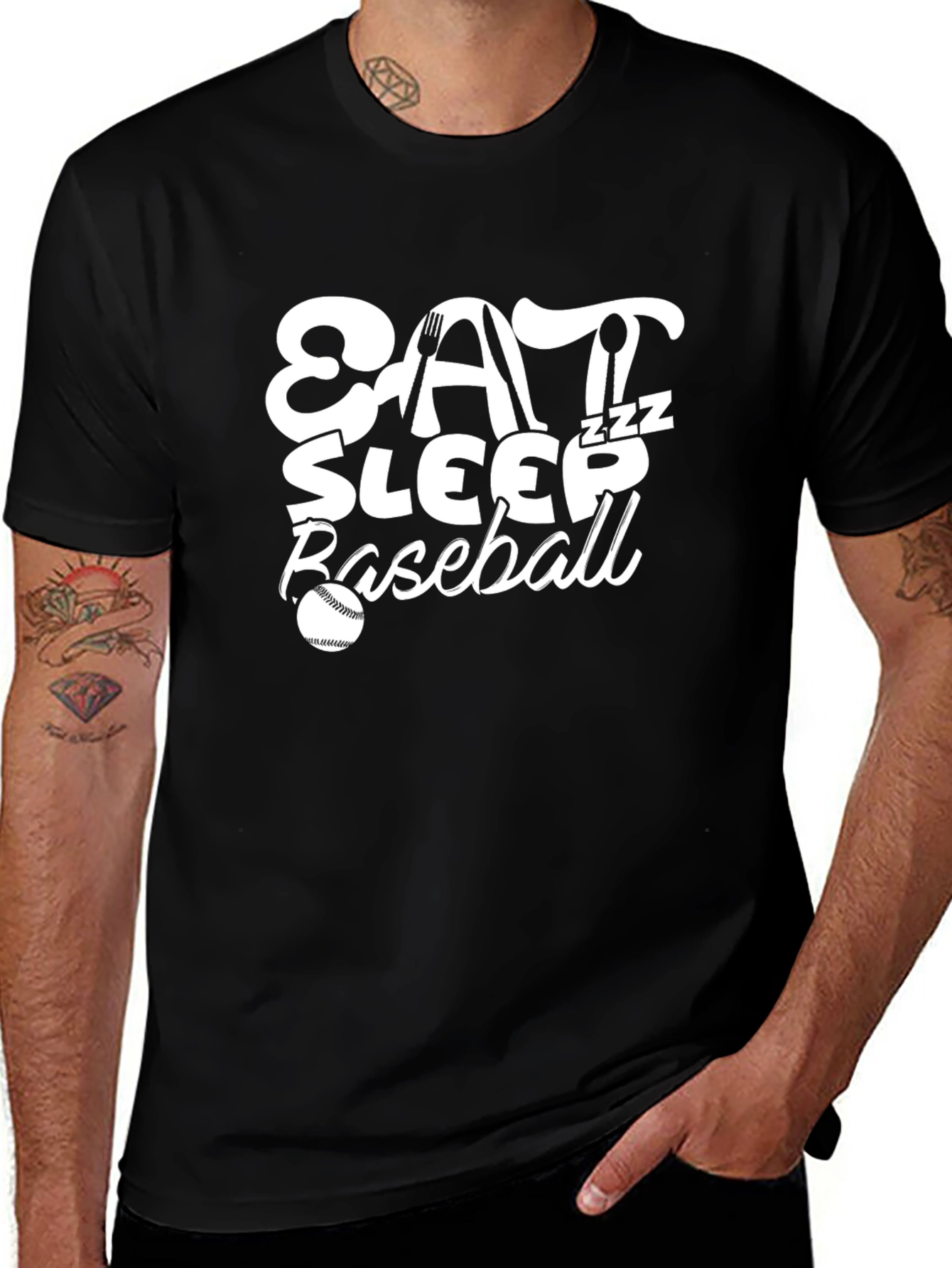 Eat Sleep Baseball T-Shirt