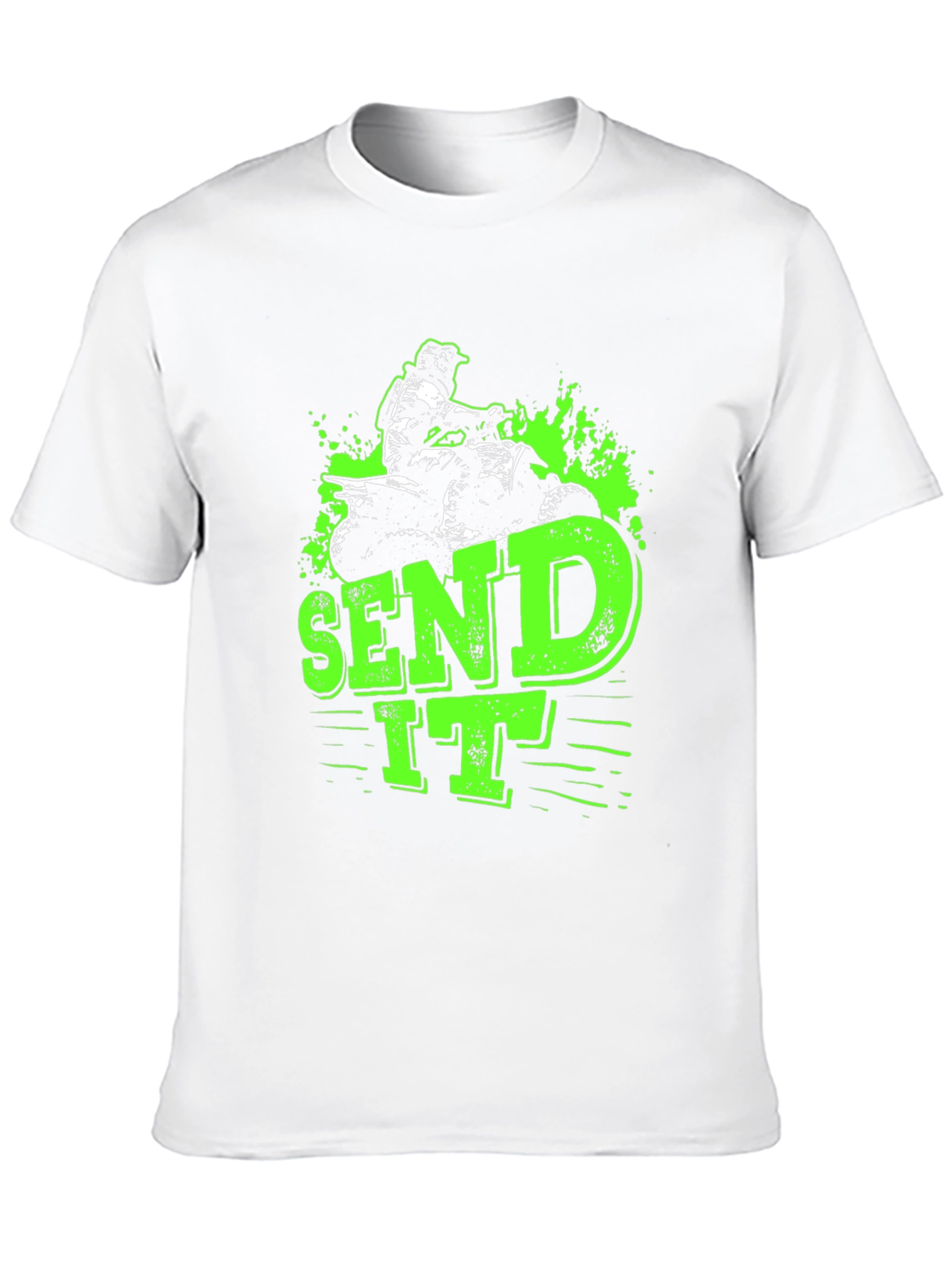 Send It ATV Rider Graphic Tee - Black
