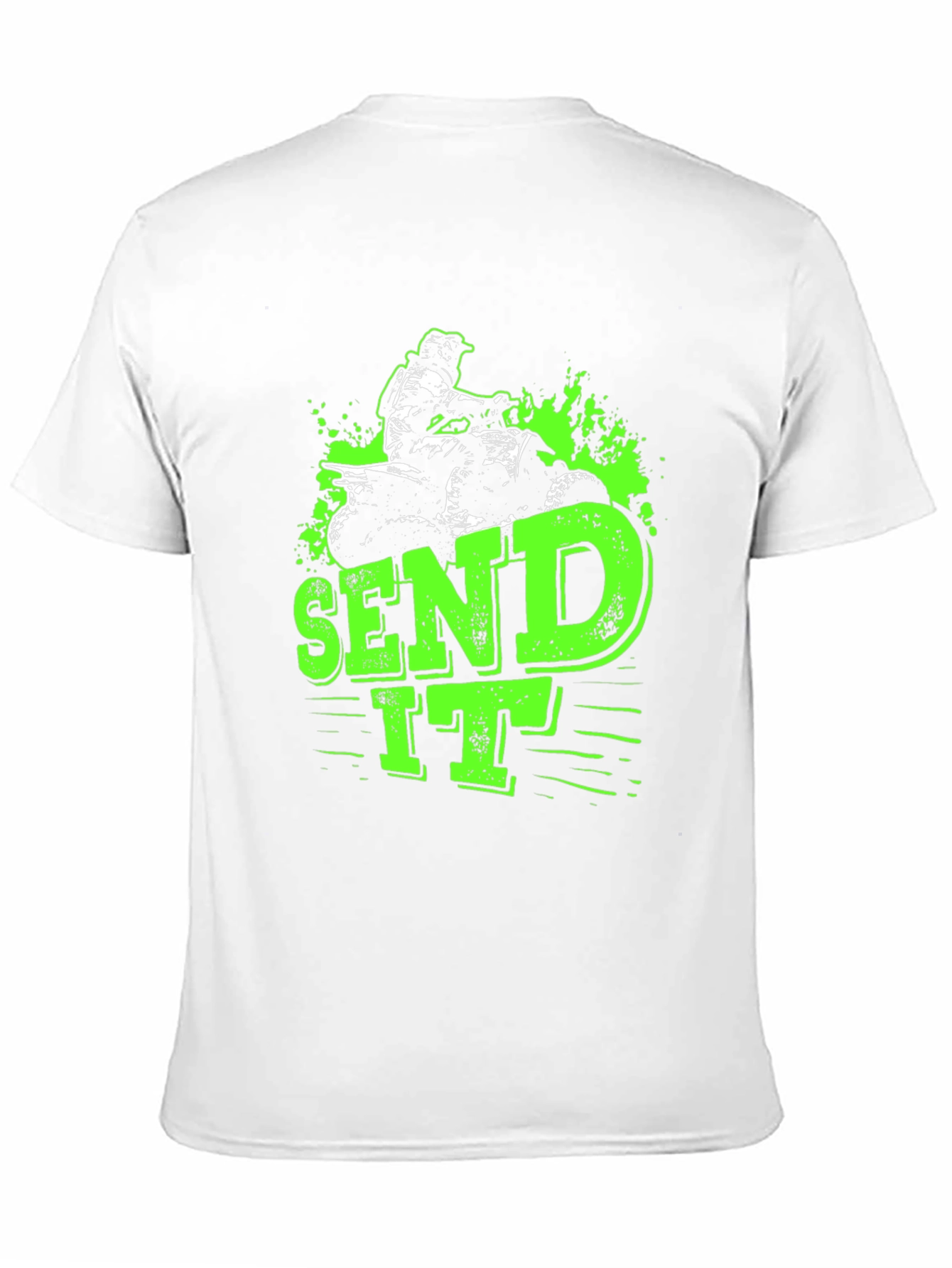 Send It ATV Rider Graphic Tee - Black