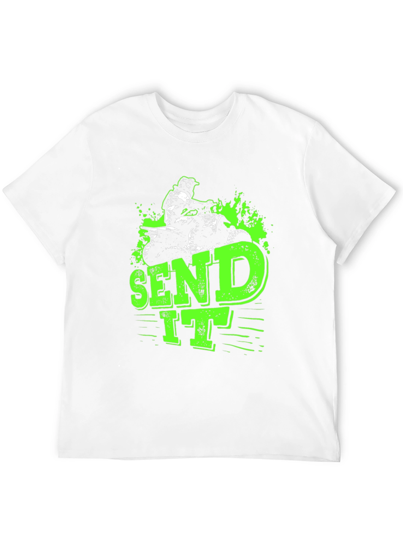Send It ATV Rider Graphic Tee - Black